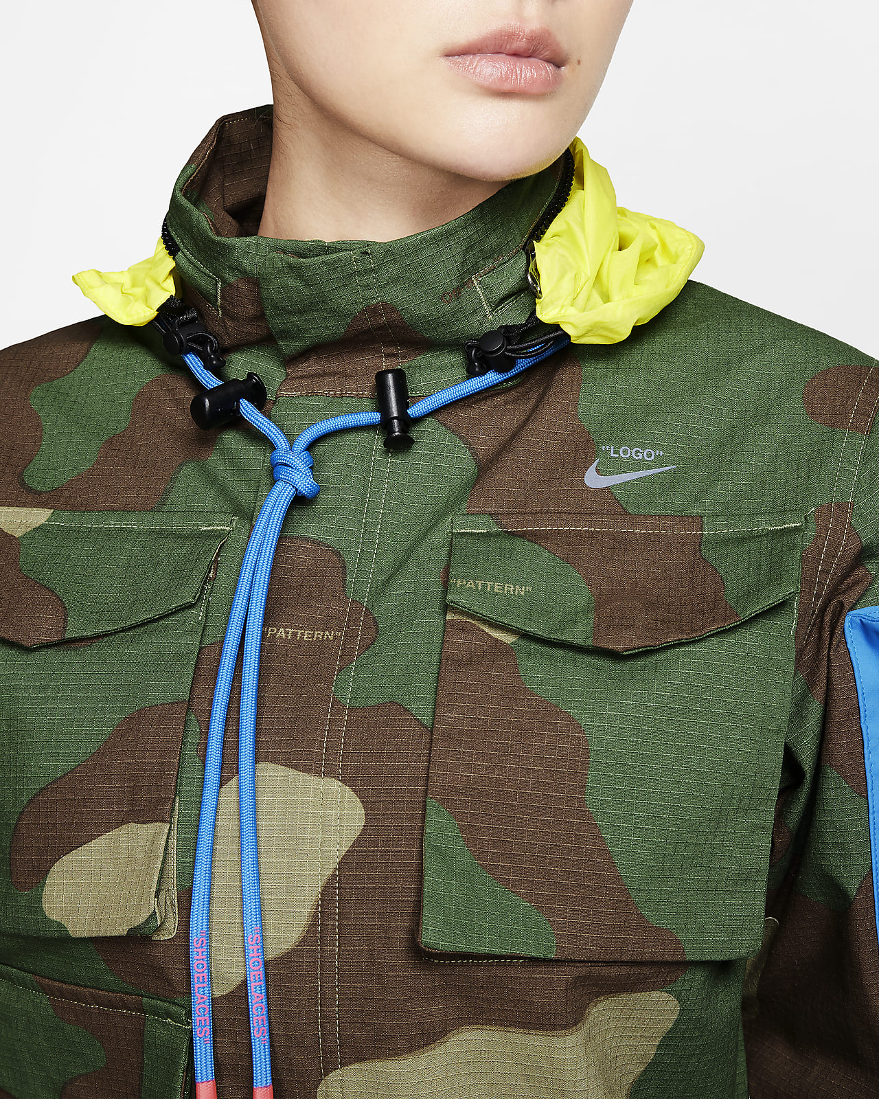 nike camo jacket womens