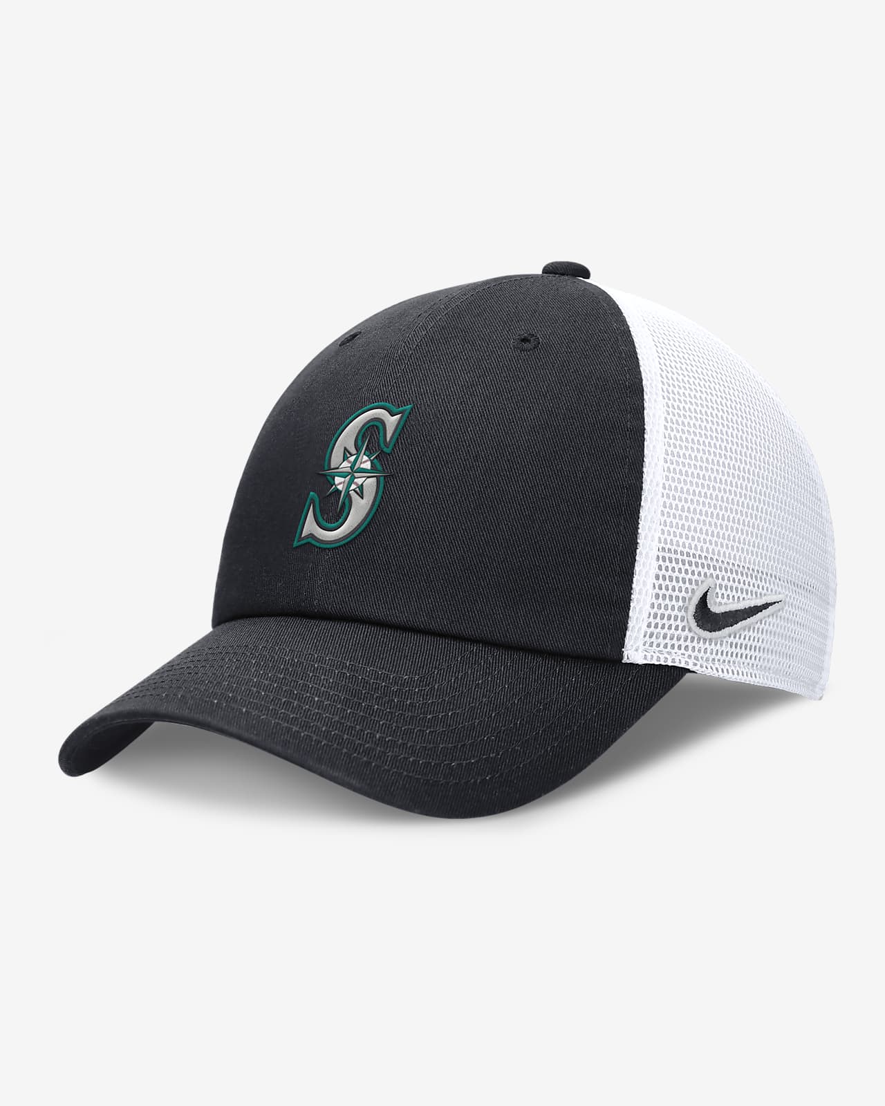 Seattle Mariners Evergreen Club Men's Nike MLB Trucker Adjustable Hat