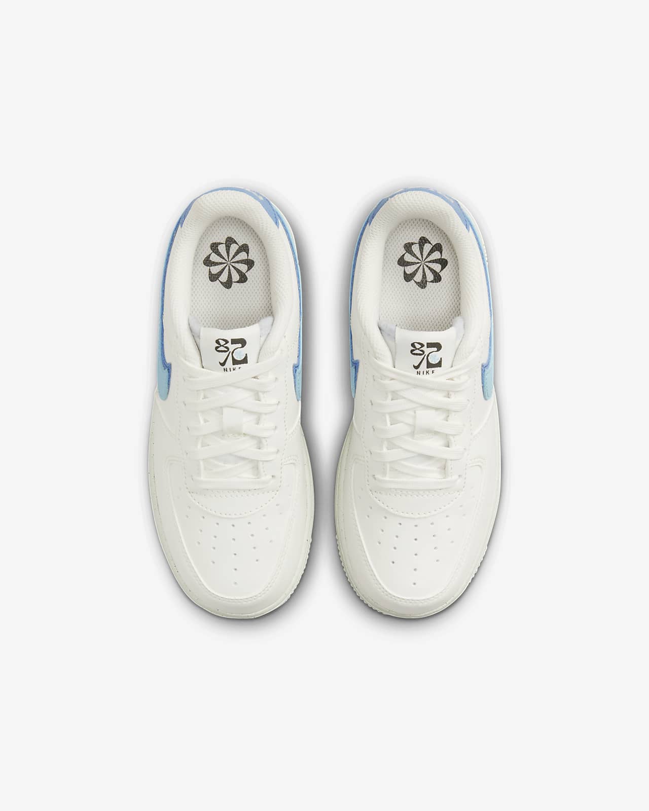 Nike Boys Force 1 LV8 2 - Boys' Toddler Basketball Shoes Light Photo Blue/White Size 5.0
