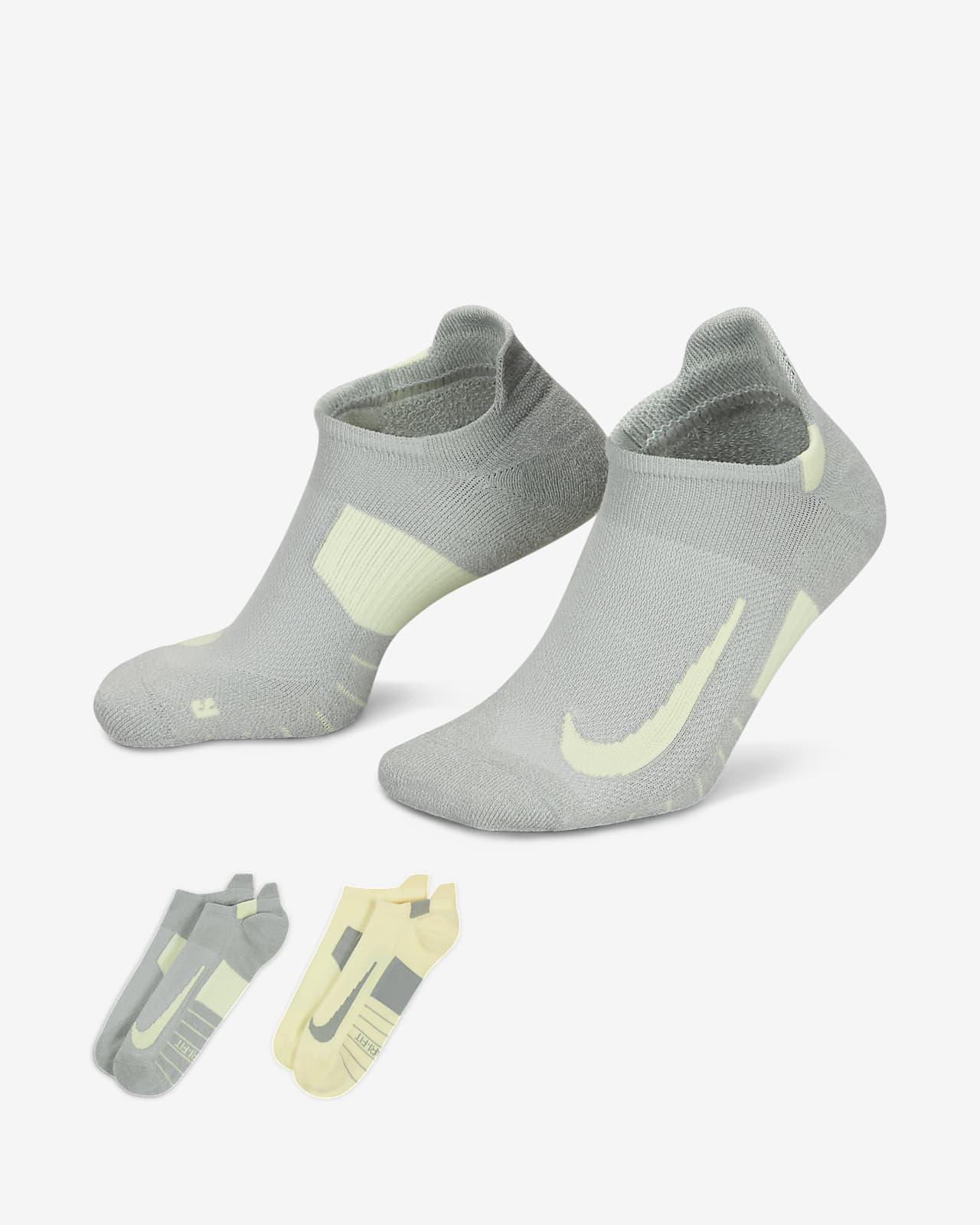 Occlusie Eerste Mangel Nike Multiplier Running No-Show Socks (2 Pairs). Nike.com