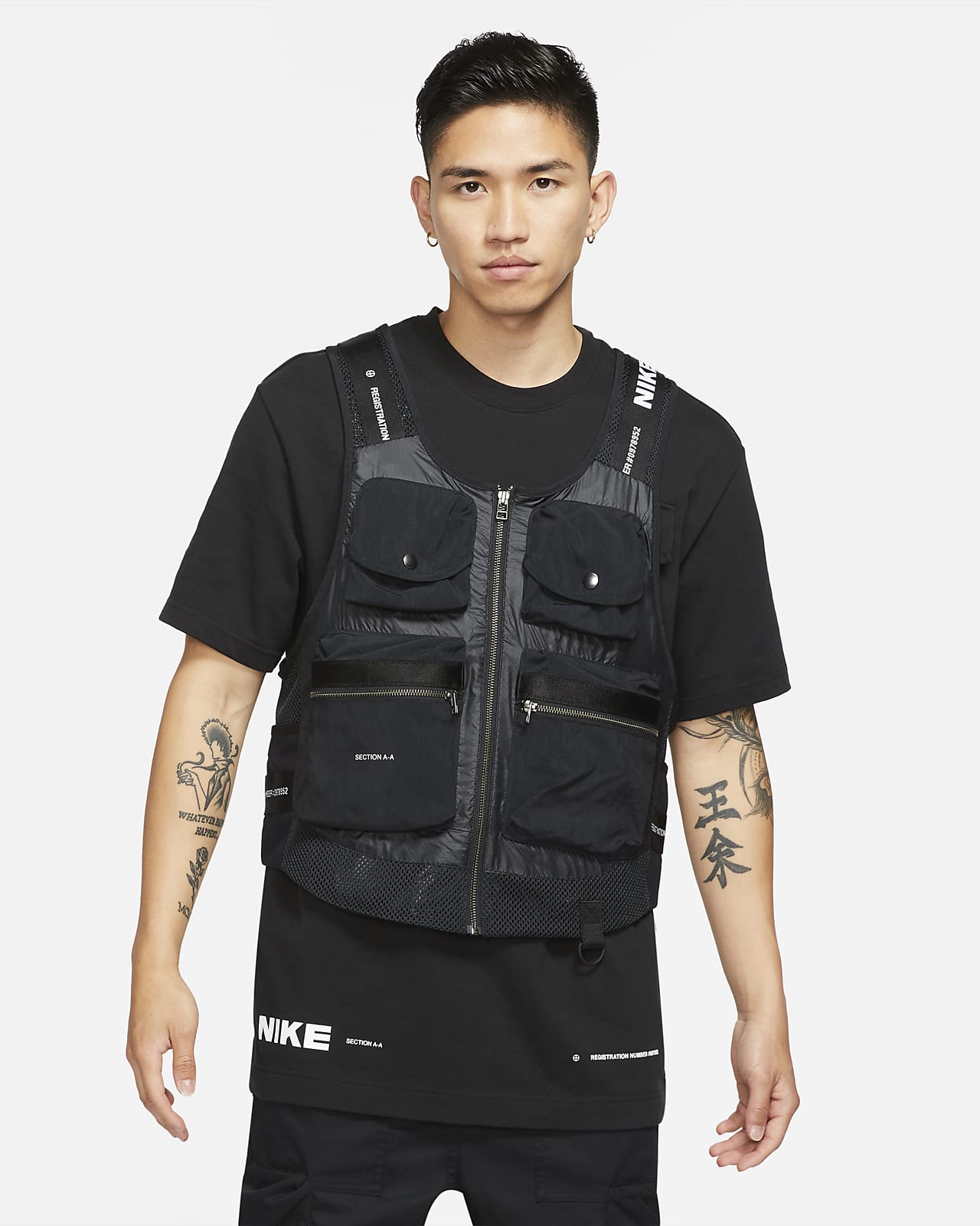 grey nike vest