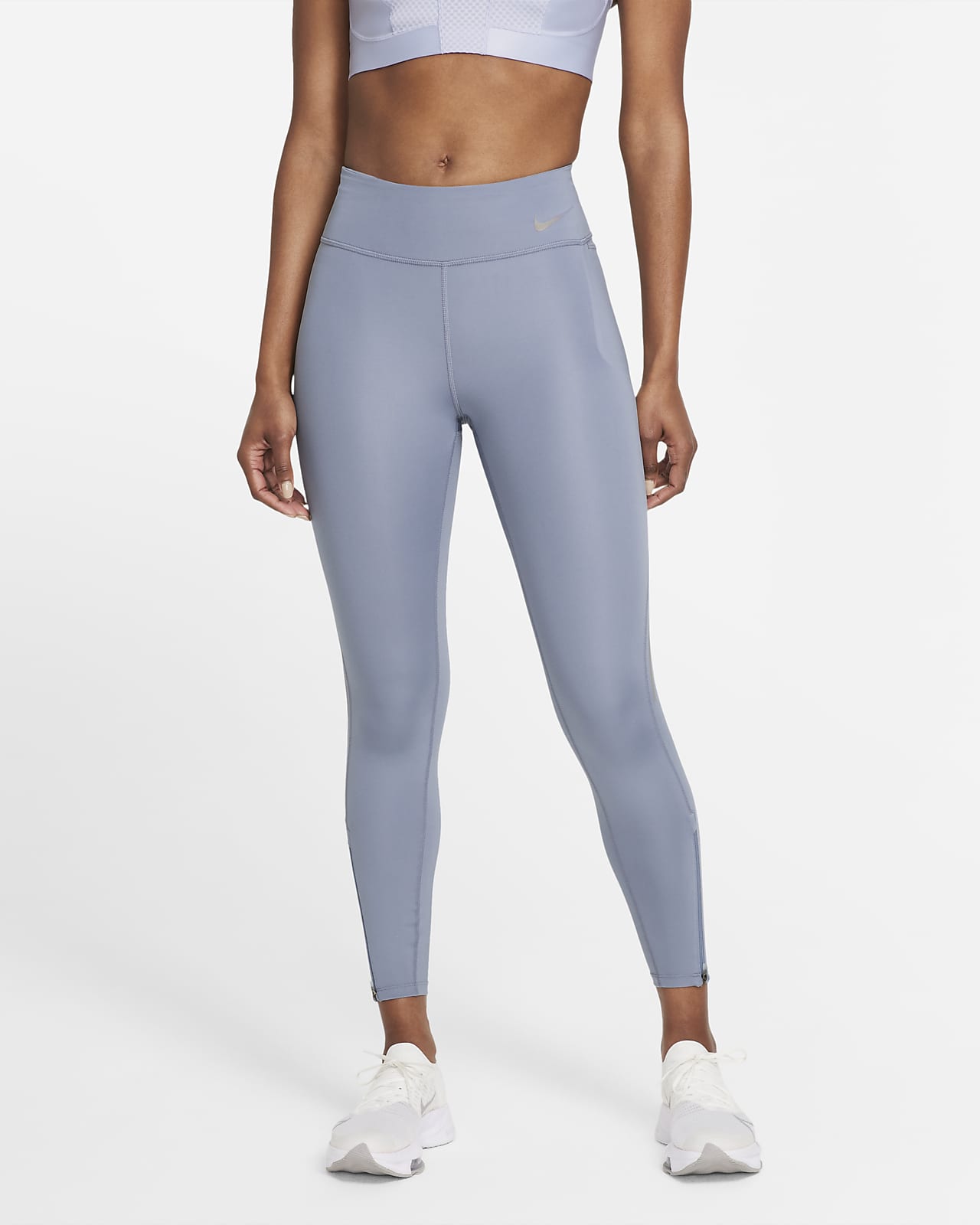 nike run division power speed leggings in grey