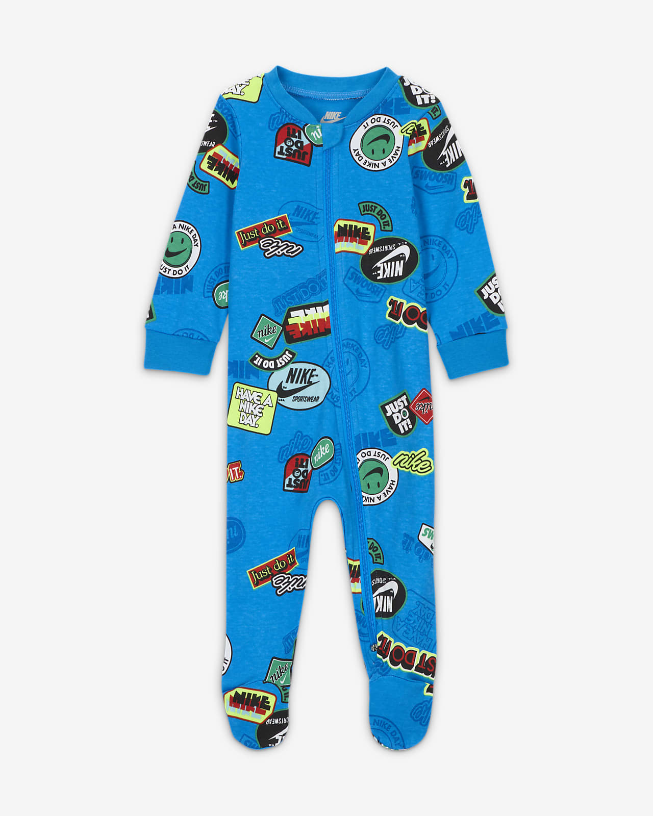 Footed Baby Printed Coverall. Sportswear (0-9M) Nike