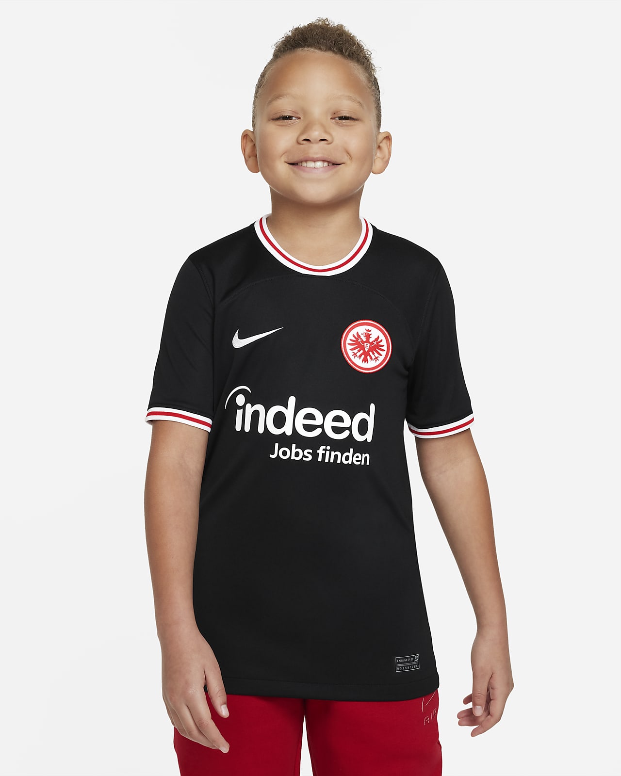 Eintracht Frankfurt 2023/24 Stadium Away Nike Dri-FIT-fodboldspillertrøje til større børn