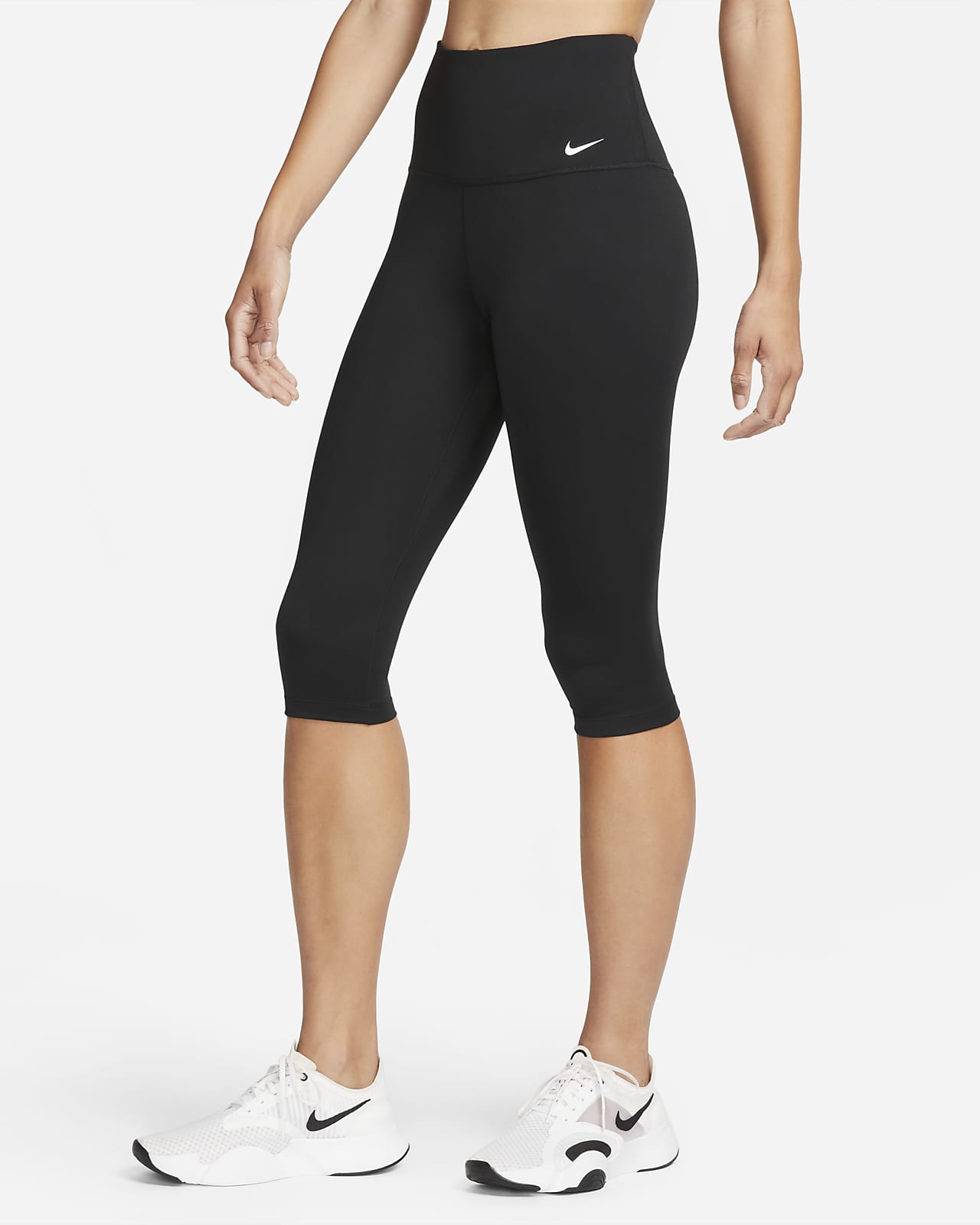 One Capri-Leggings mit hohem Bund für Damen. Nike DE