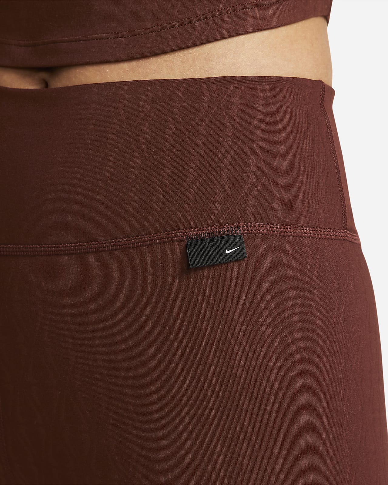 Nike Performance One Luxe Leggings Bronze Eclipse, Women's, Size: Small, Dark Red