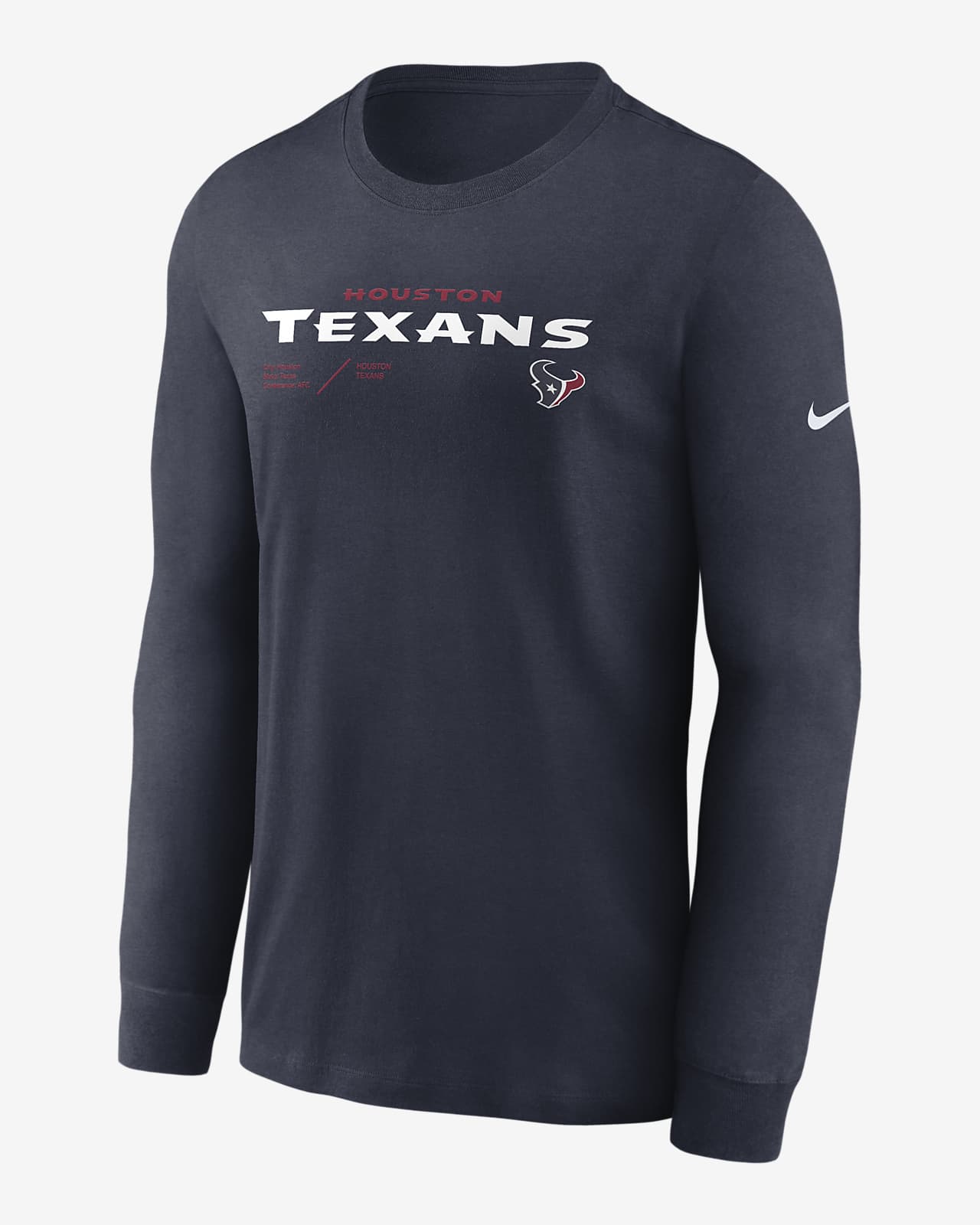 Nike Dri-FIT Infograph Lockup (NFL Houston Texans) Men's Long-Sleeve  T-Shirt.