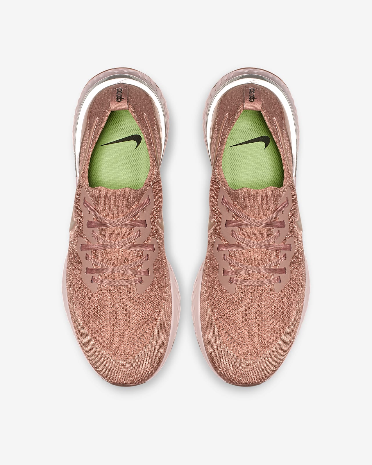 nike epic react flyknit 2 rose gold & barely rose nike epic react flyknit 2 rose gold & barely rose