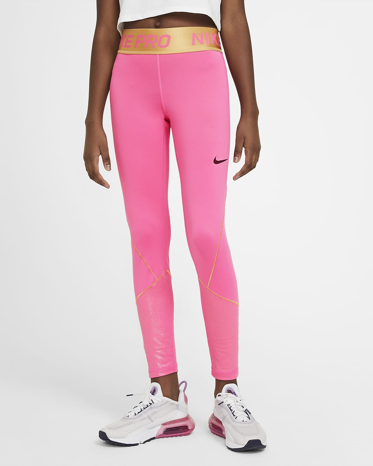 girls pink nike leggings