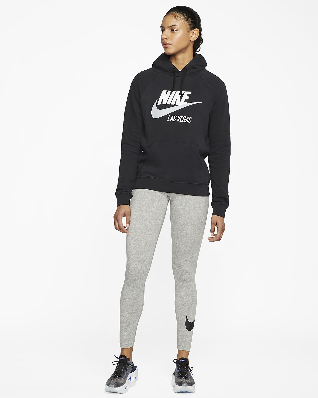 nike club leggings with swoosh logo