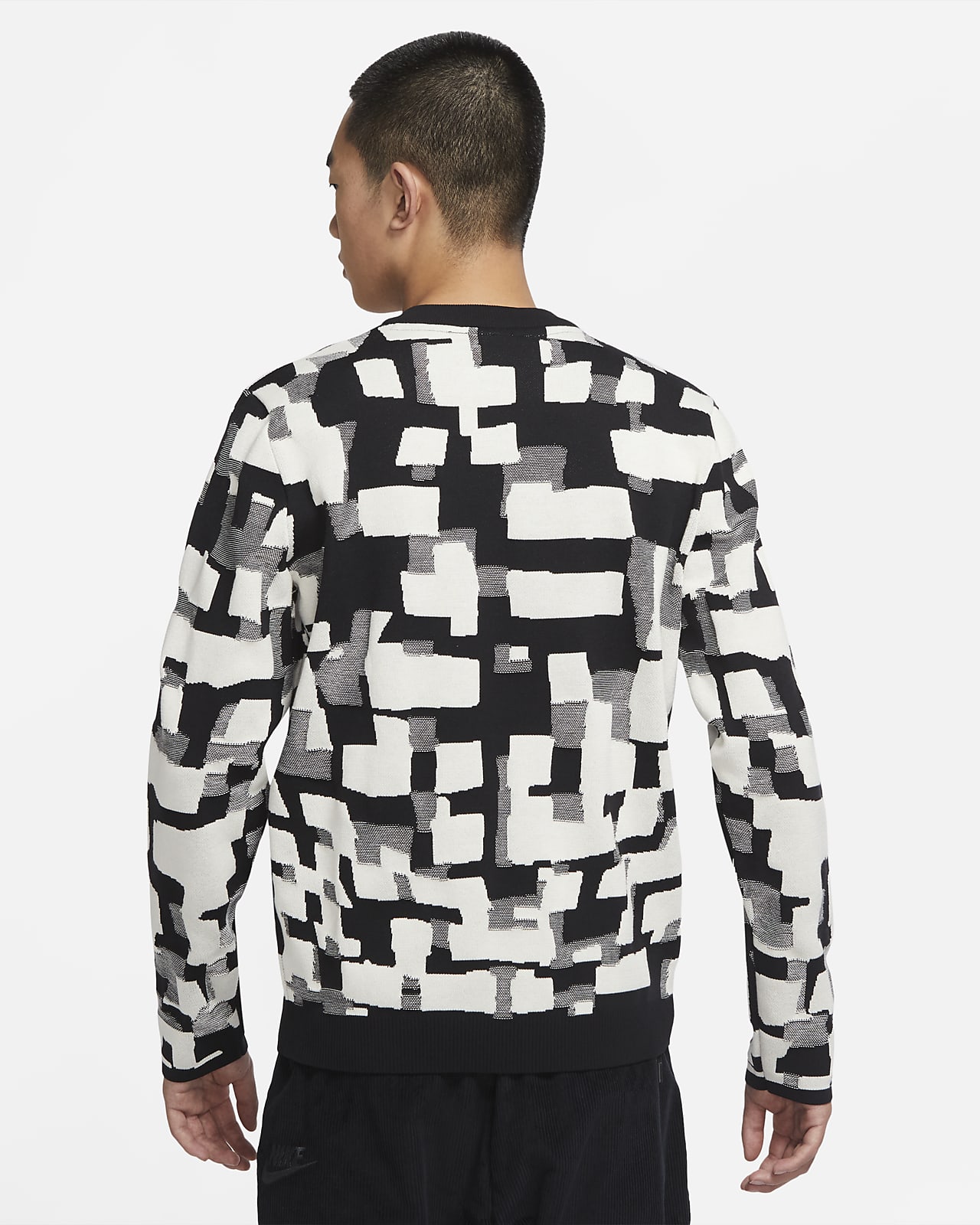 nike double knit graphic sportswear sweatshirt