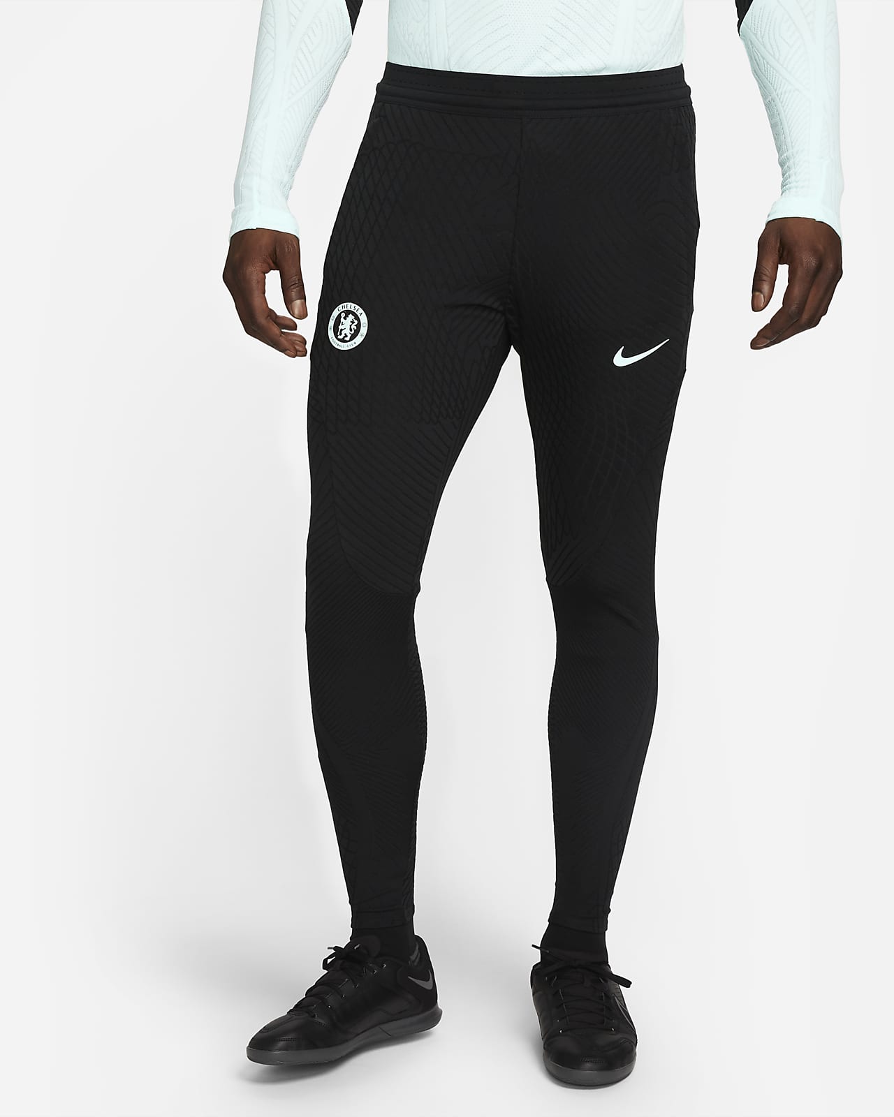 Calças de futebol Nike Dri-FIT ADV do terceiro equipamento Strike Elite Chelsea FC para homem