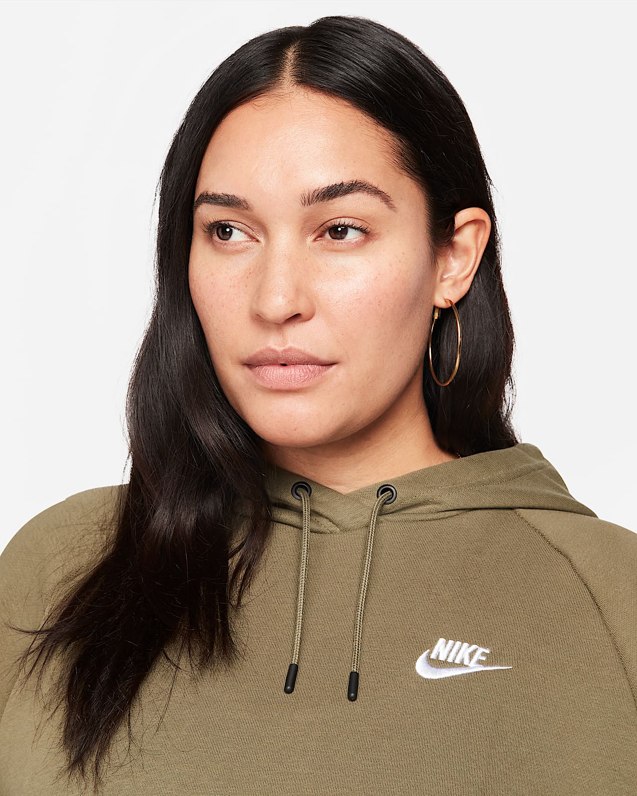 Sudadera con capucha sin cierre de tejido Fleece para mujer Nike Sportswear  Essential (talla grande). Nike.com
