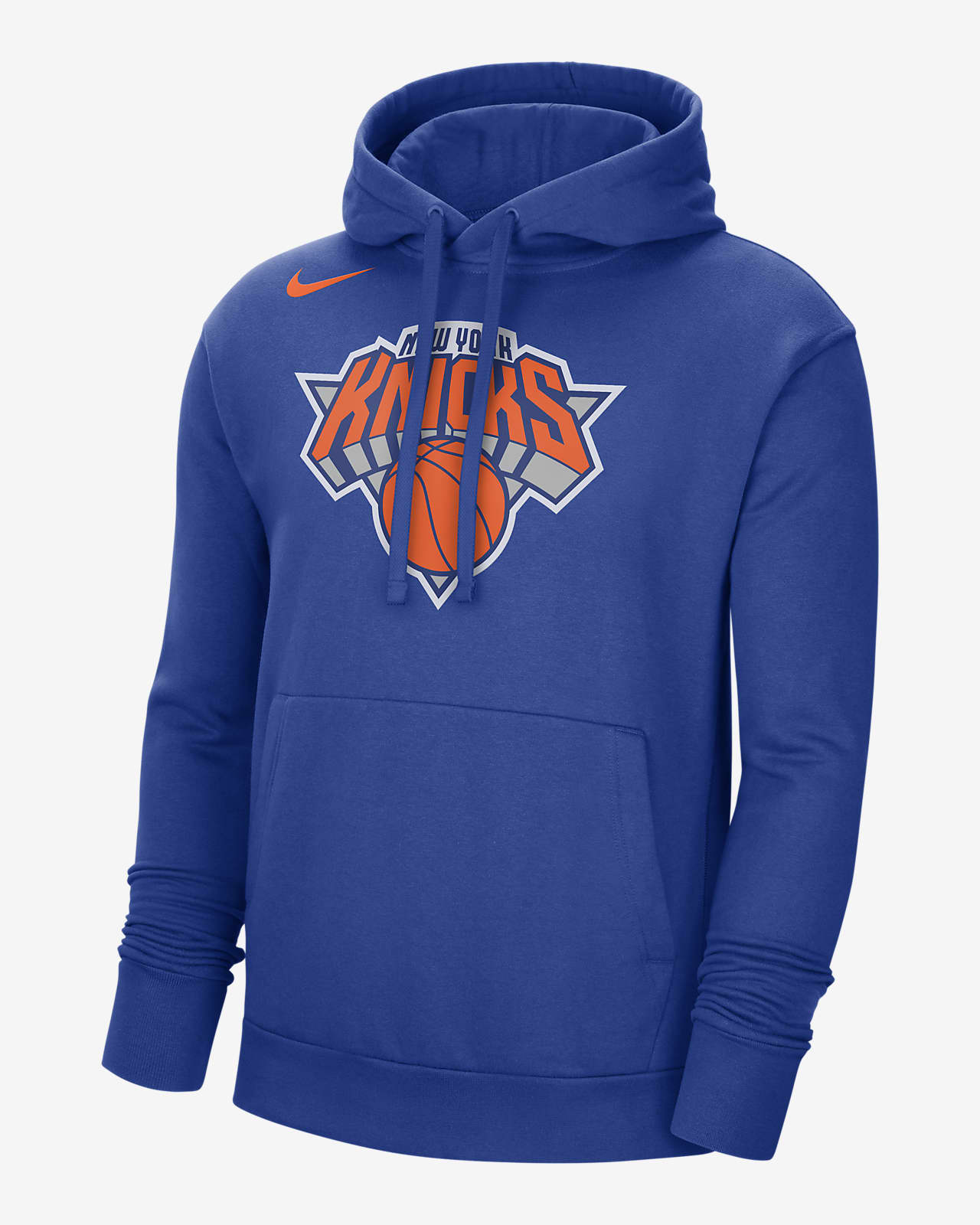 Sudadera con gorro sin cierre de tejido Fleece Nike NBA para New York Knicks. Nike.com