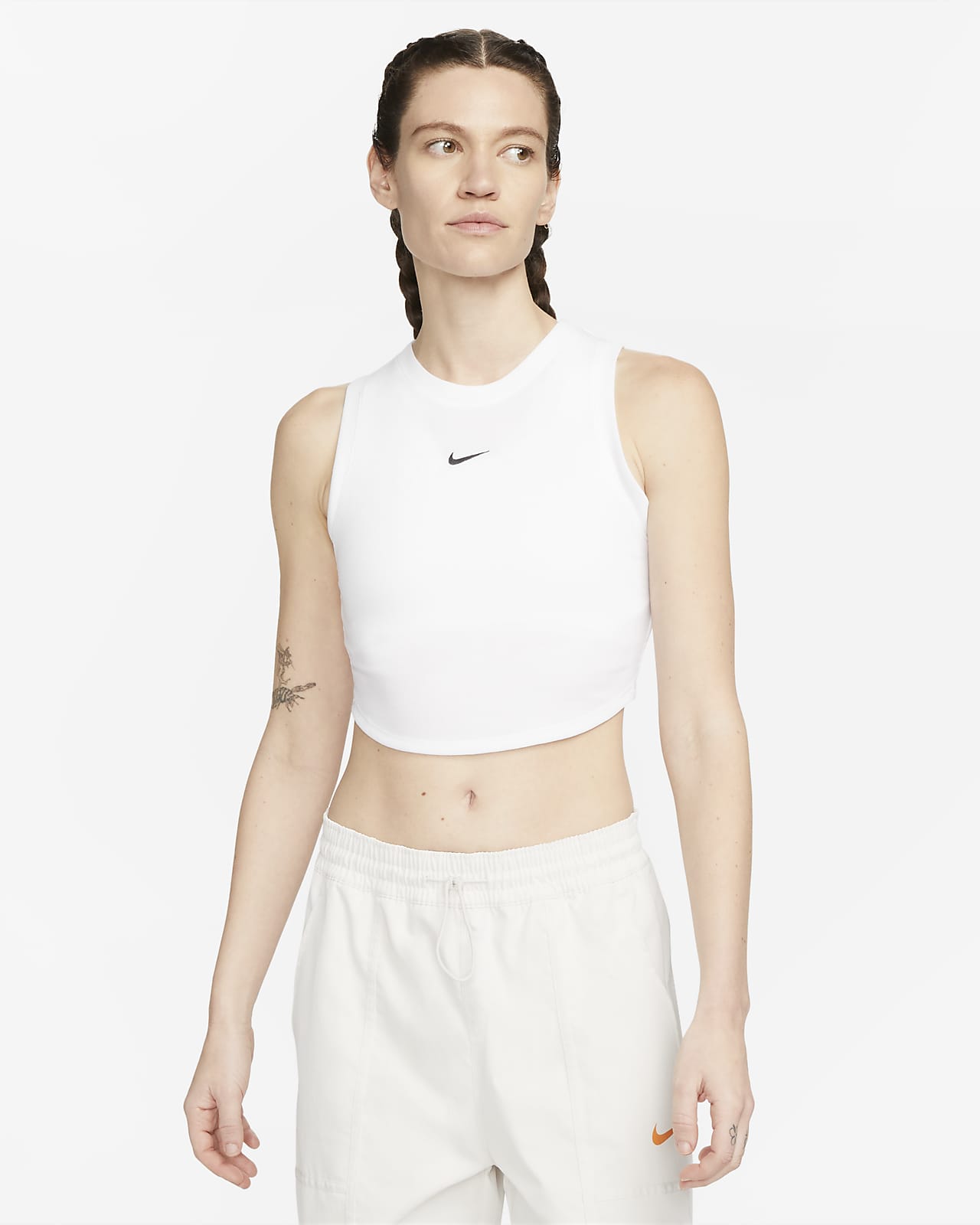 Top blanco hot sale nike mujer