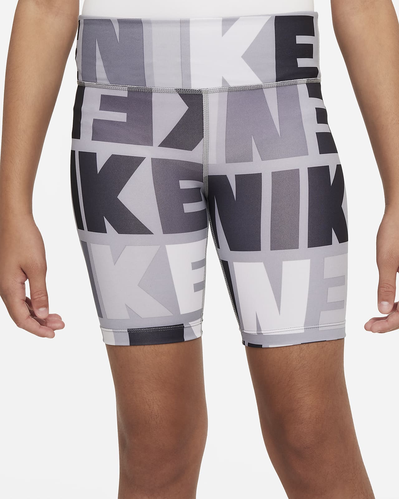 Nike Dri-FIT One Icon Clash Big Kids' (Girls') Biker Shorts. Nike