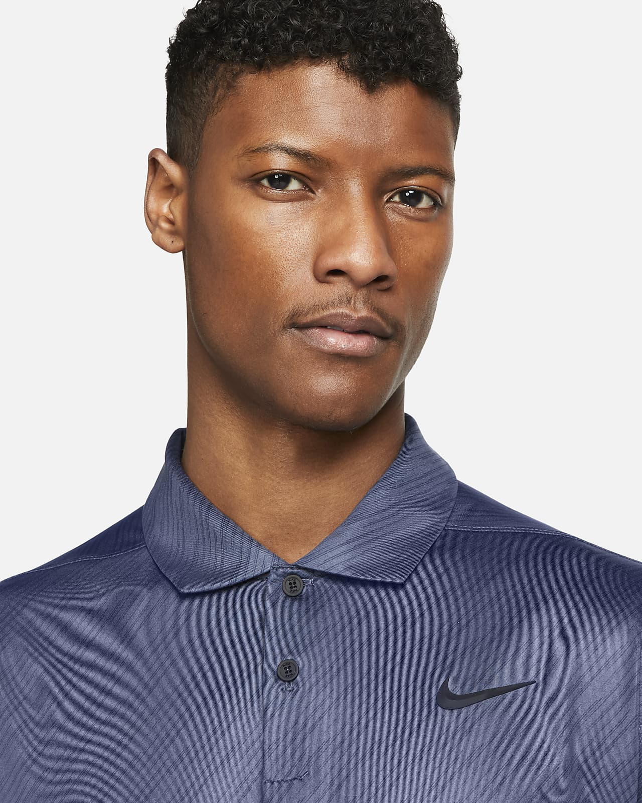 nike striped golf shirt