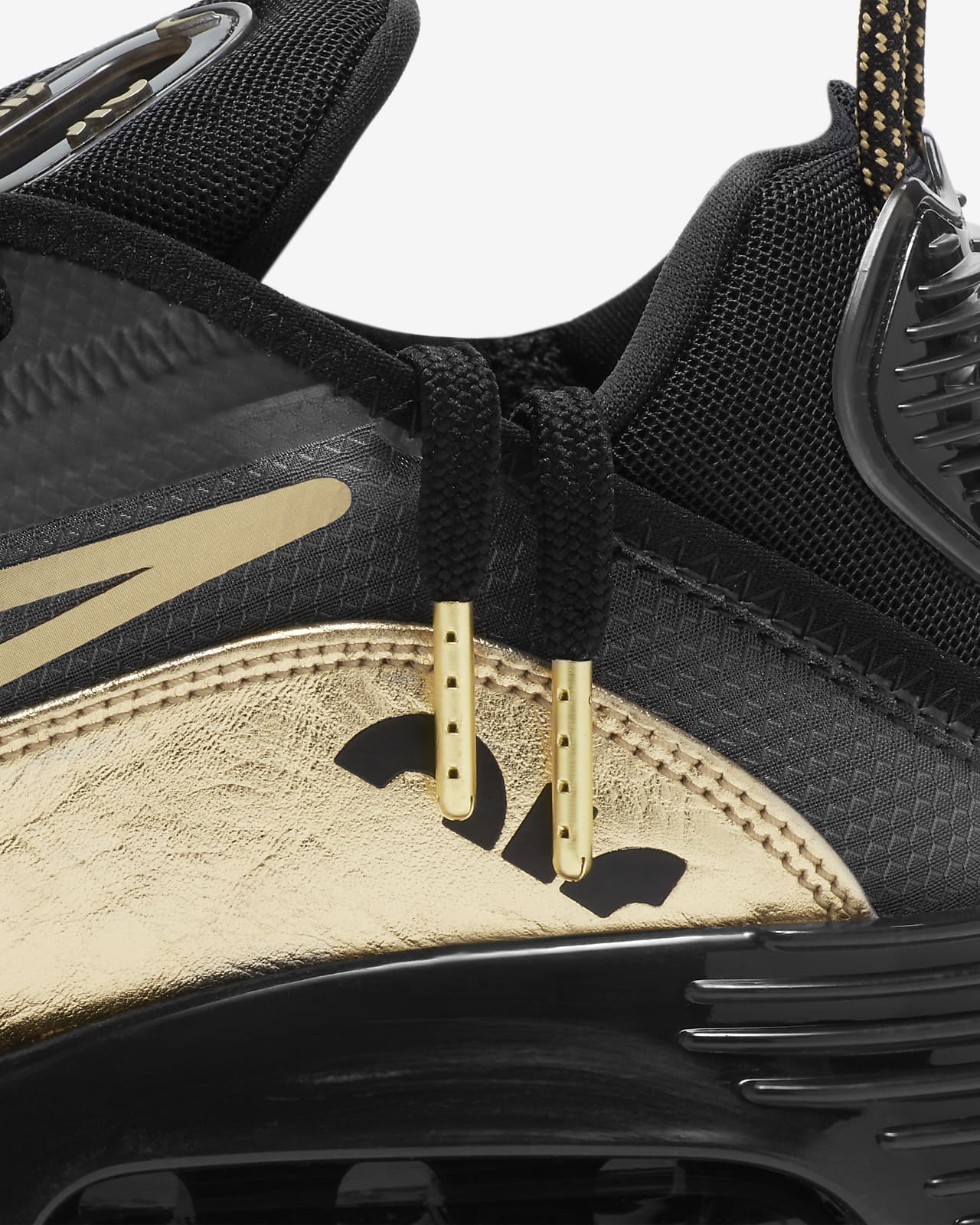 nike black and gold mens shoes