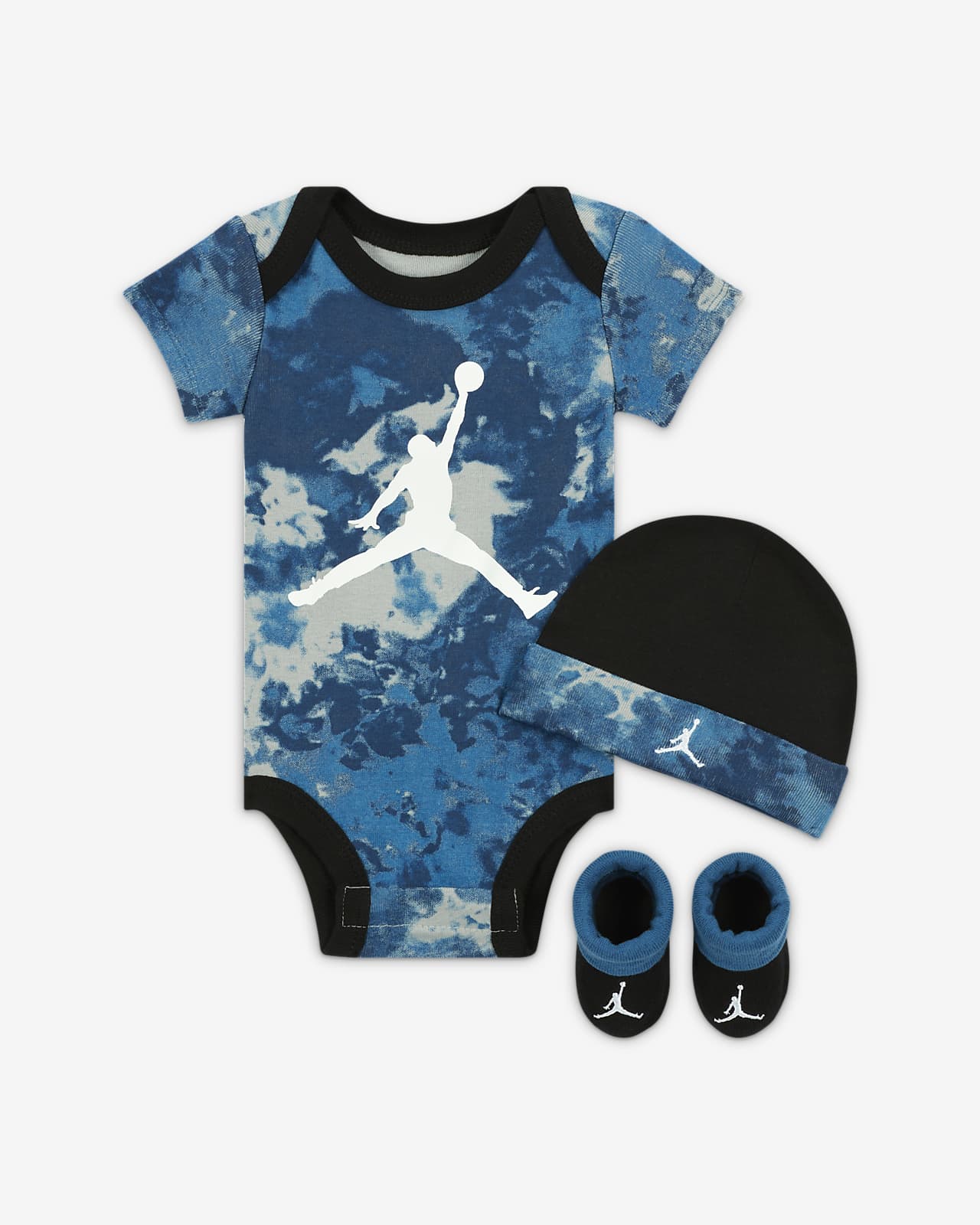Conjunto de gorro, body y calzado para bebés Jordan (de 12 a 24 meses). Nike .com