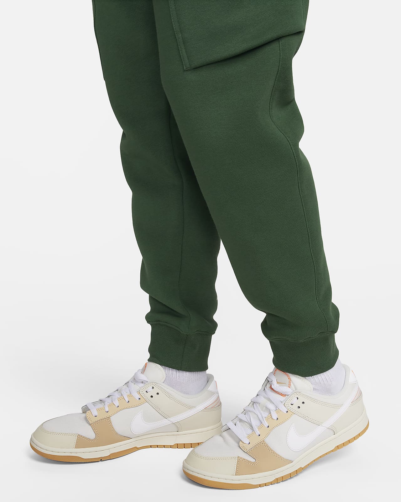 Jogger Pants Nike NSW Essential Fleece Mid-Rise Cargo Pants Atmosphere/  White