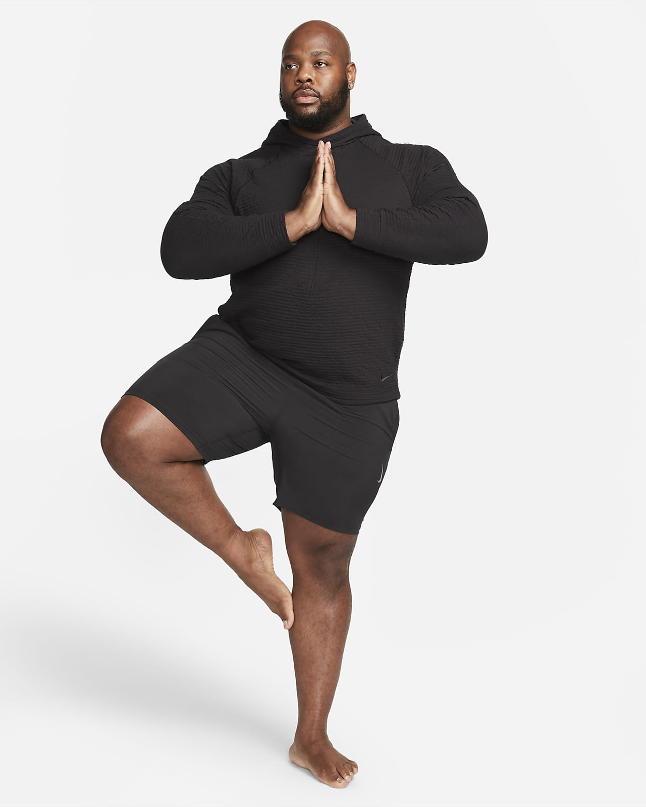 Nike Yoga Dri-FIT Crew Top 'Black/Black' - FB7775-010