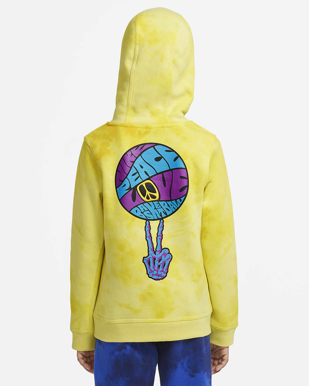 yellow nike hoodie kids