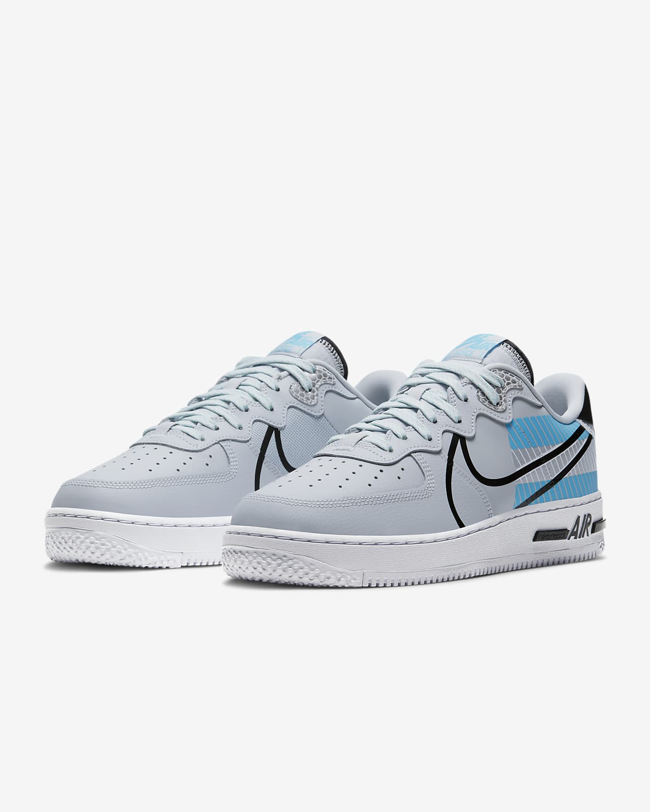 men's white and blue air force 1