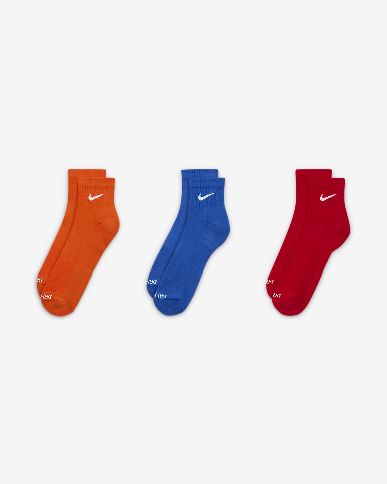Nike Core Swoosh Gripper Socks 3 Pairs Multicolor