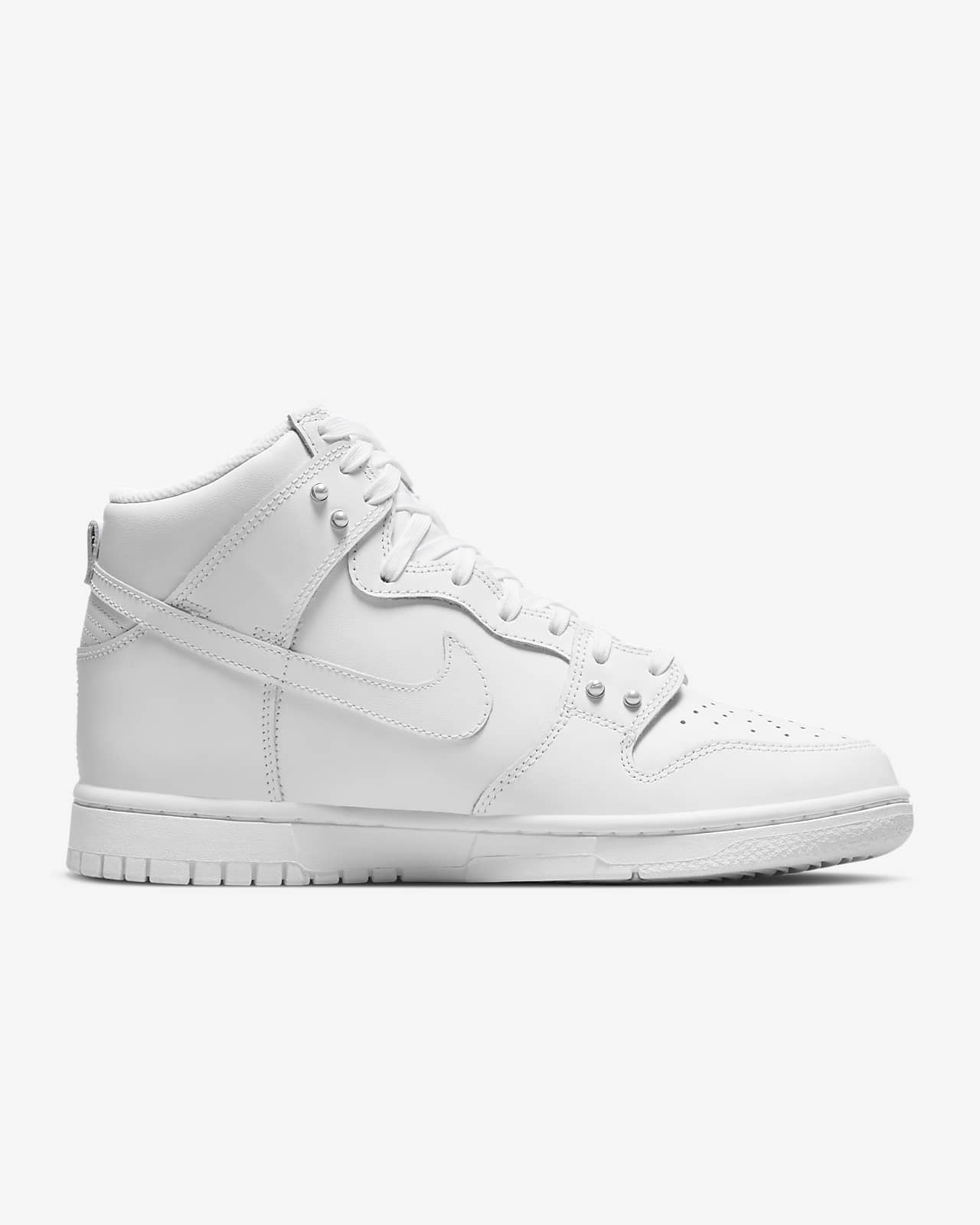 nike dunk high triple white