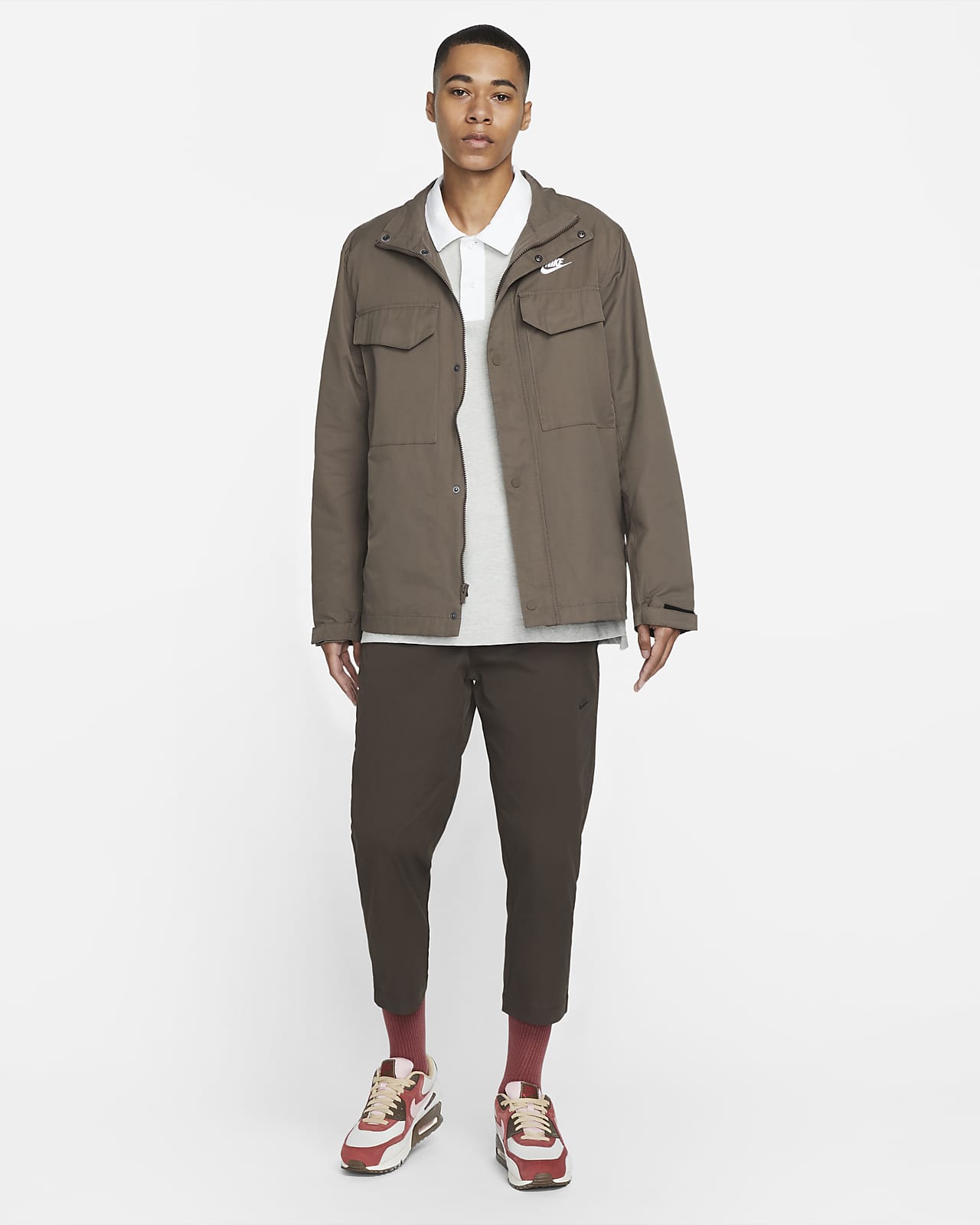 nike beige coat