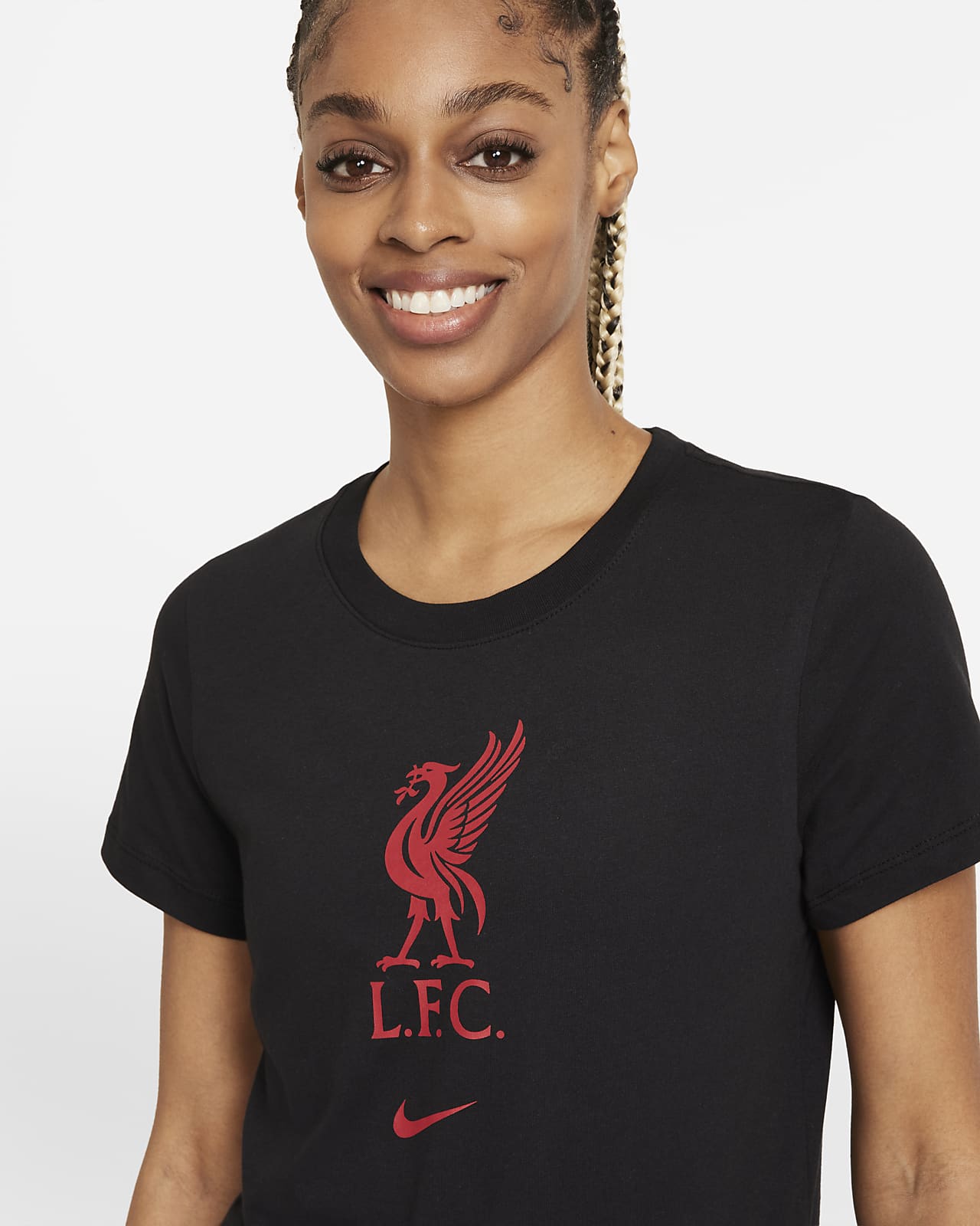 Liverpool F.C. Women's Football T-Shirt. Nike AE