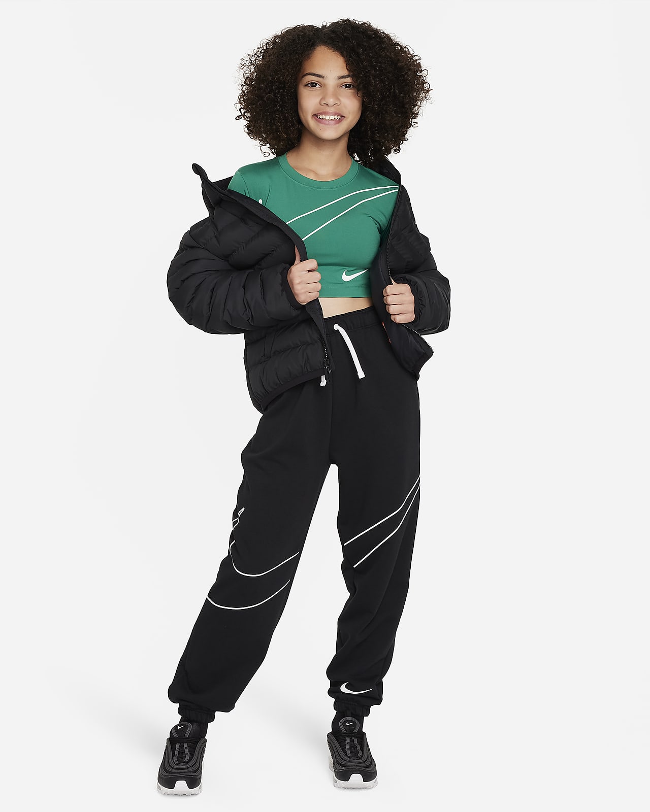 Medic maternal Intermediate Nike Sportswear Big Kids' (Girls') Long-Sleeve Crop Top. Nike.com