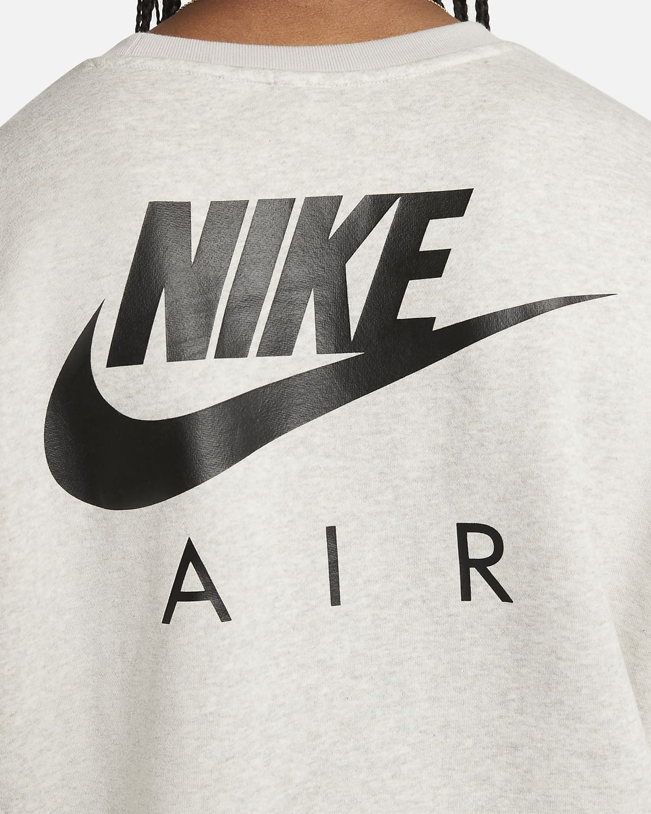 Maglia a girocollo in fleece con rovescio spazzolato Nike Air - Uomo. Nike  IT