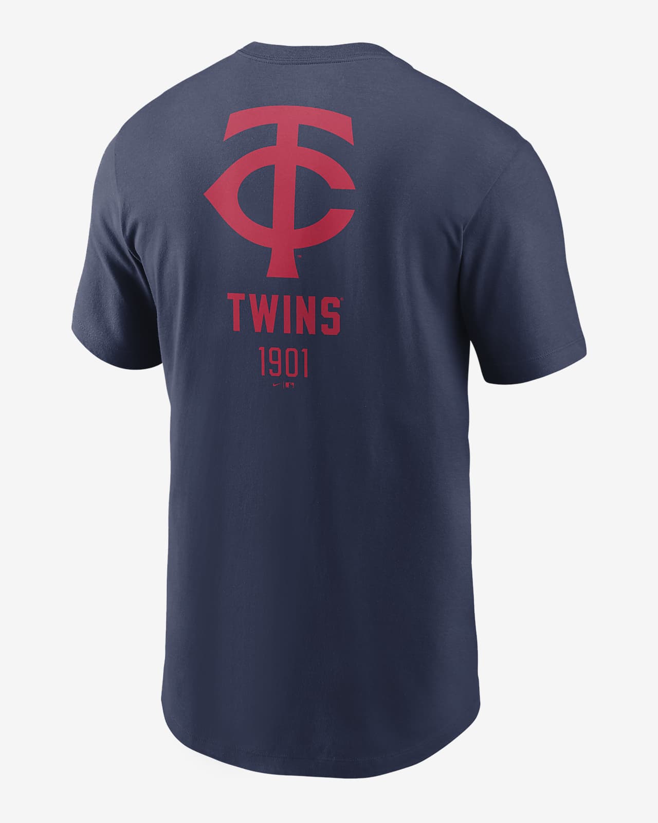 Minnesota Twins Large Logo Back Stack Men's Nike MLB T-Shirt