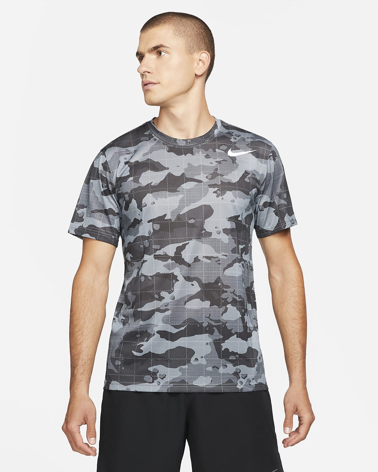 nike performance dry tee camo