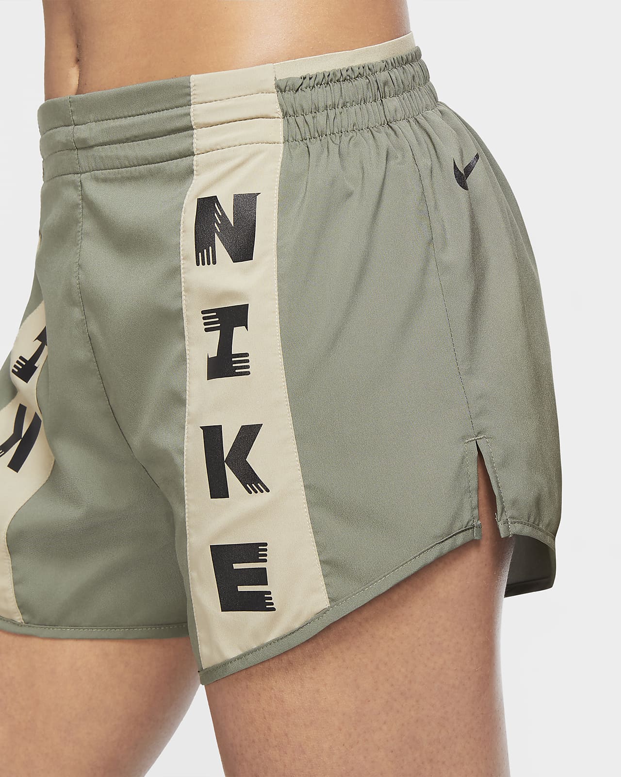 green nike tempo shorts