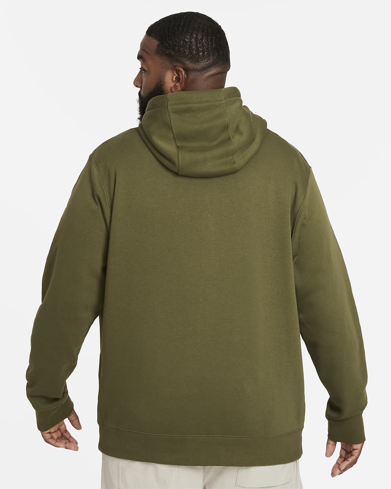 nike sweatshirt with zipper in back