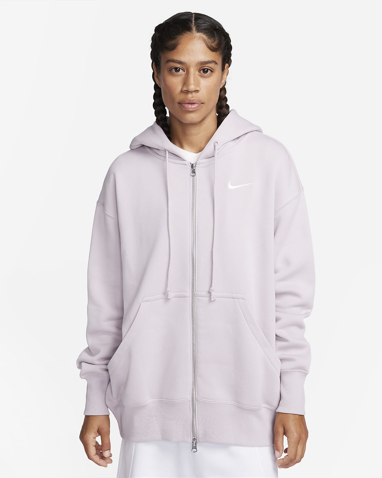 Nike Sportswear Phoenix Fleece ekstra stor hettejakke til dame