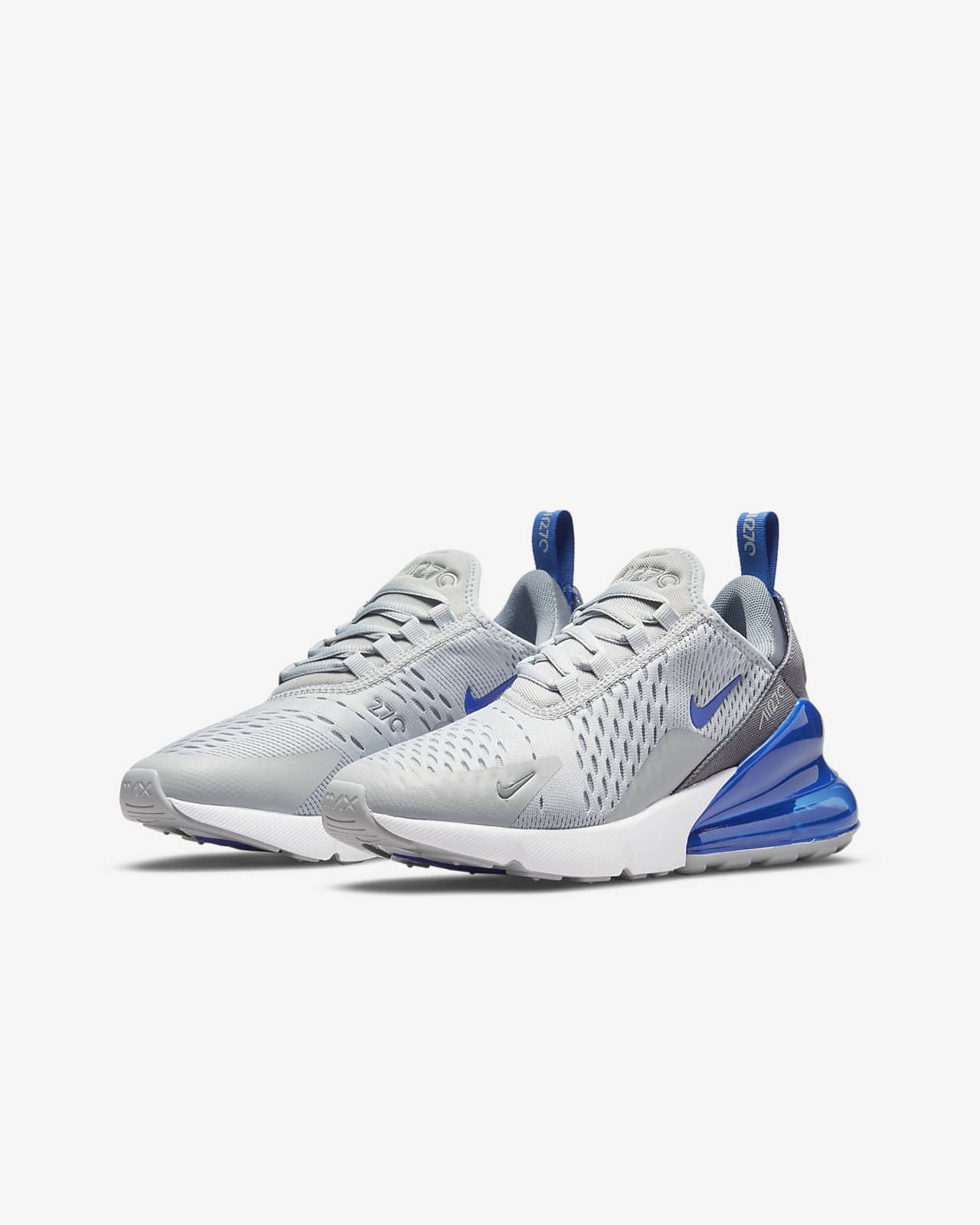 nike black  and  white air max 270 trainers youth