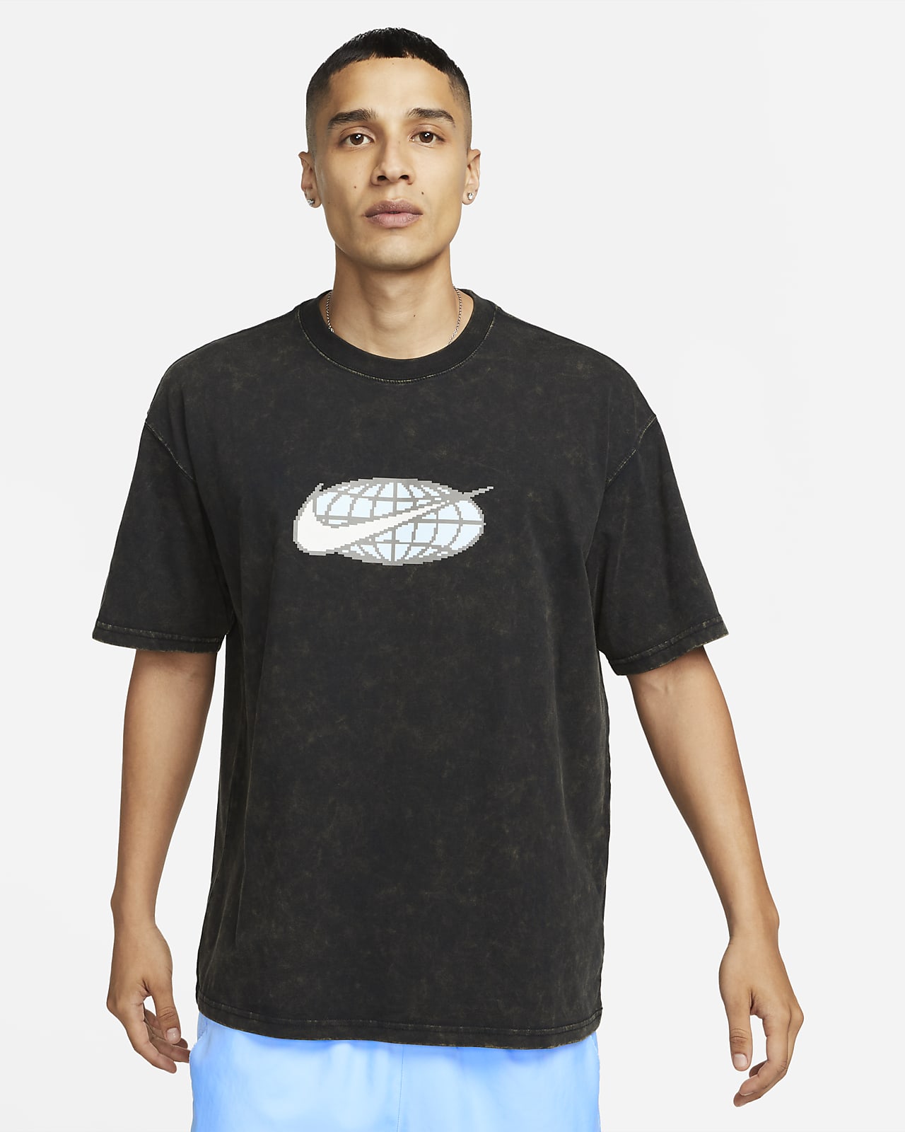 Nike shirt zwart online heren