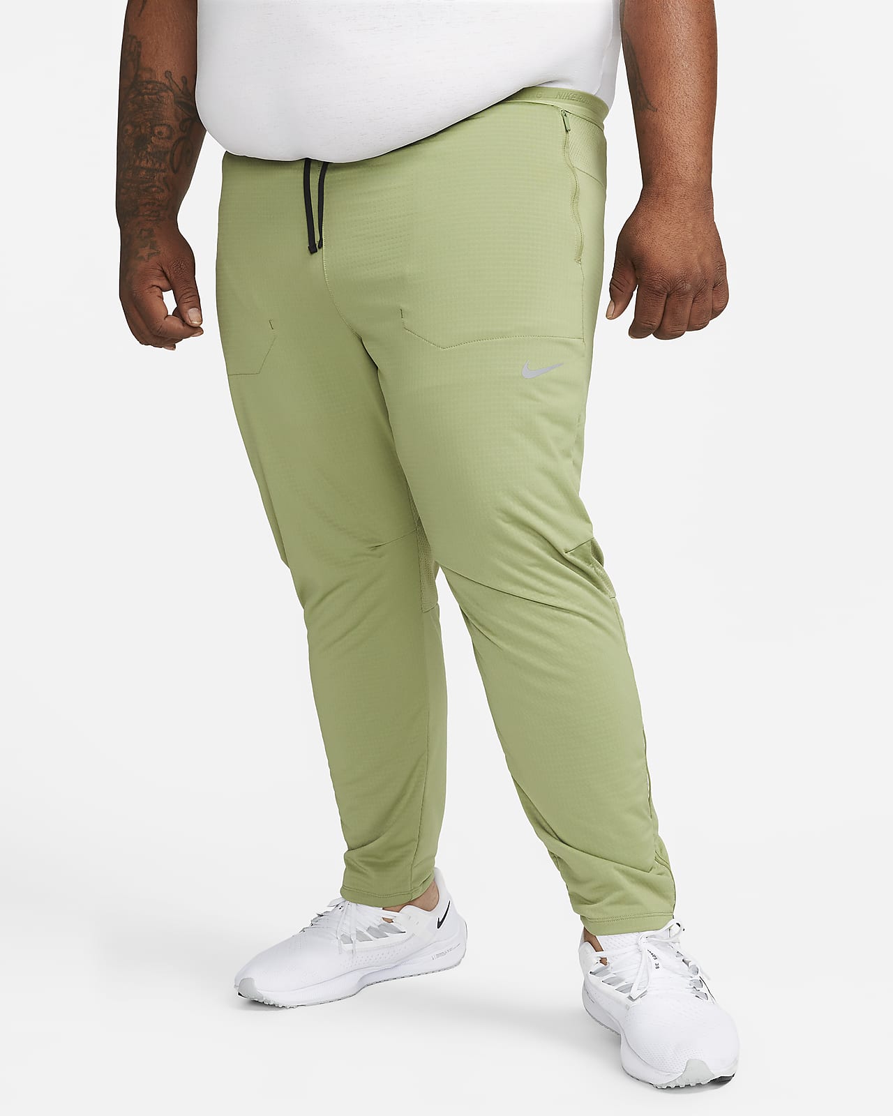Nike Phenom Elite Hybrid Knit Running Pants Men Size XL Grey