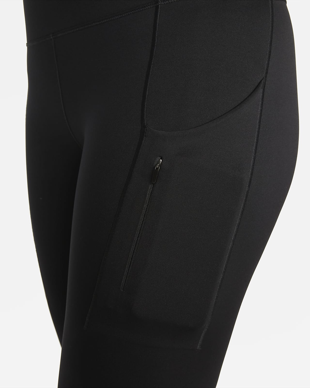 lululemon black capri leggings size 6, zip pocket in back, tie
