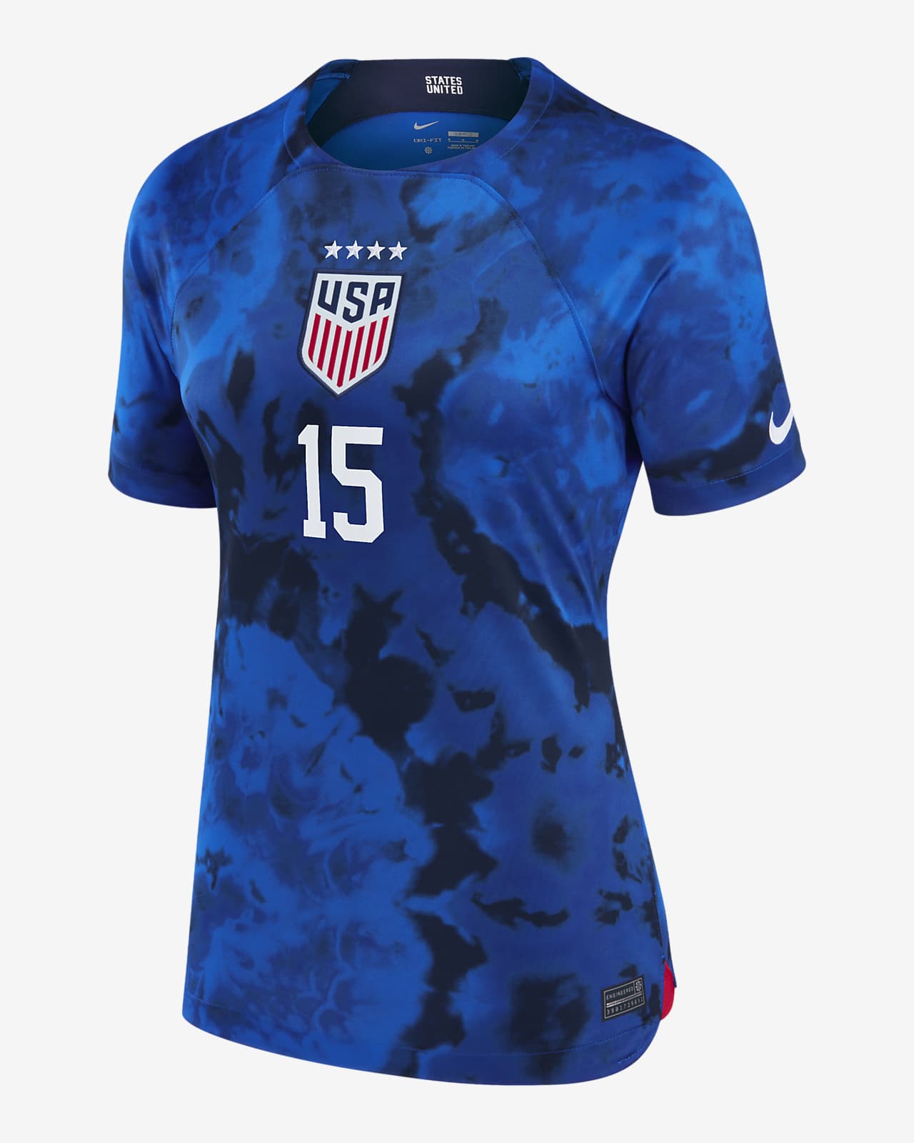 Jersey de fútbol Nike Dri-FIT de la selección fútbol femenino de EE. UU. visitante 2022/23 Stadium (Megan Rapinoe) mujer. Nike.com