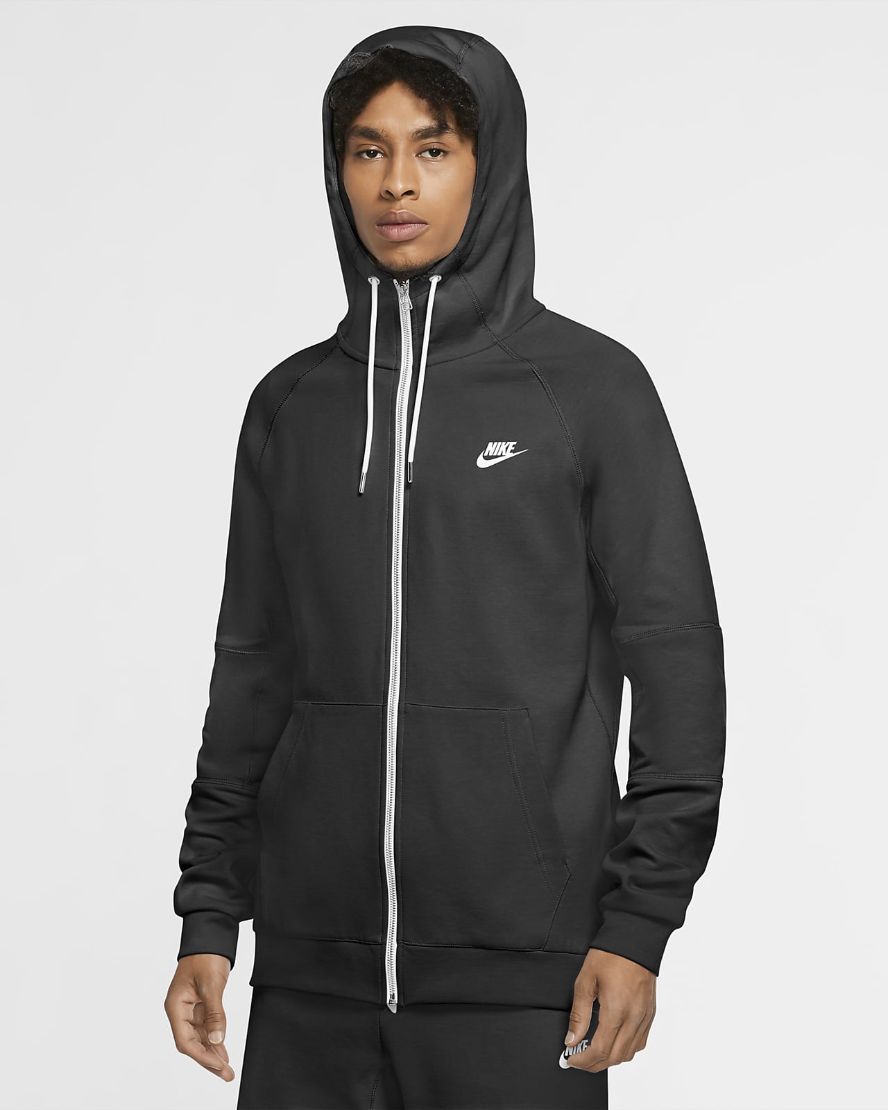 nike sportswear men's modern full zip hoodie