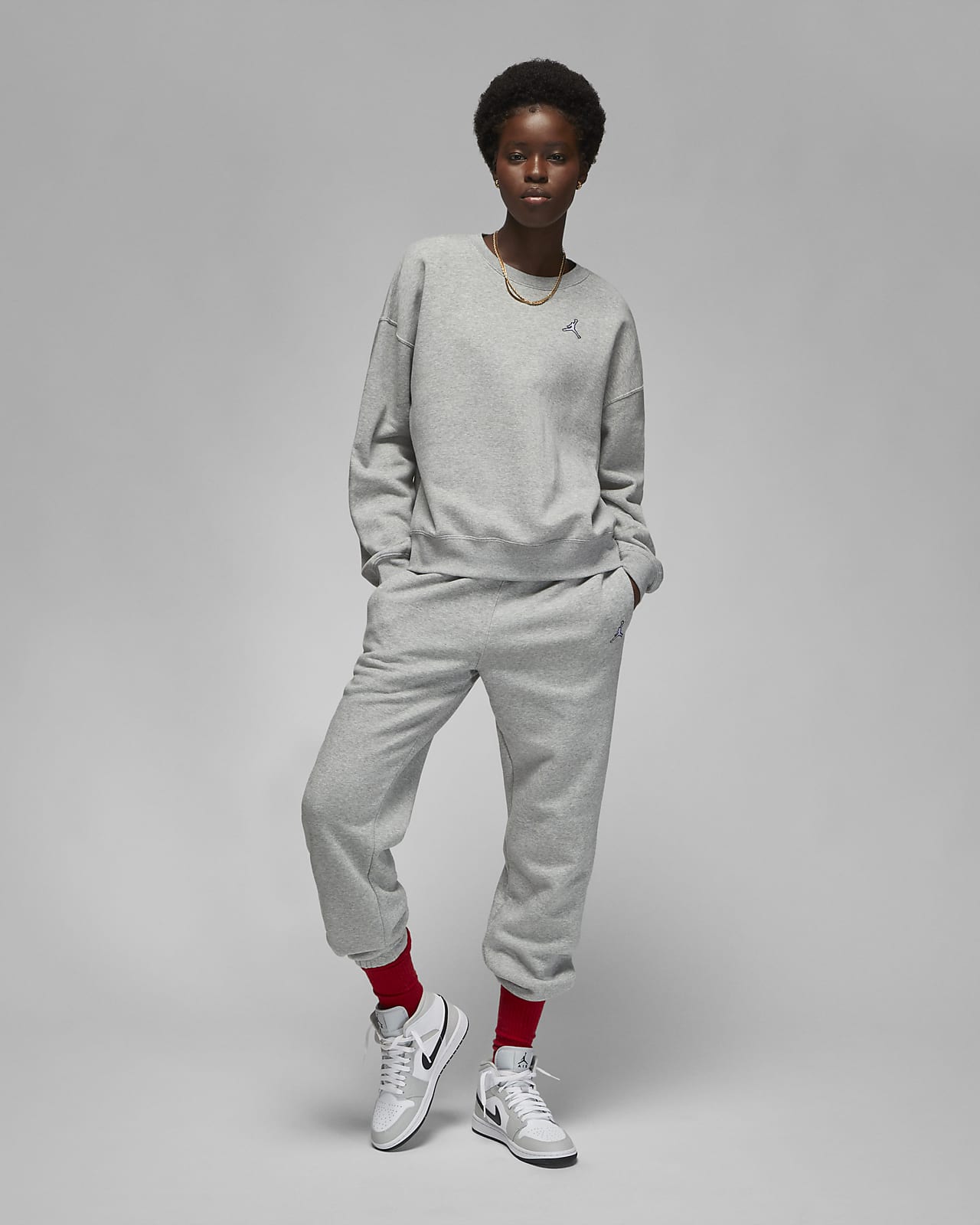 Jordan Brooklyn Women's Fleece Crew-Neck Sweatshirt. Nike PT