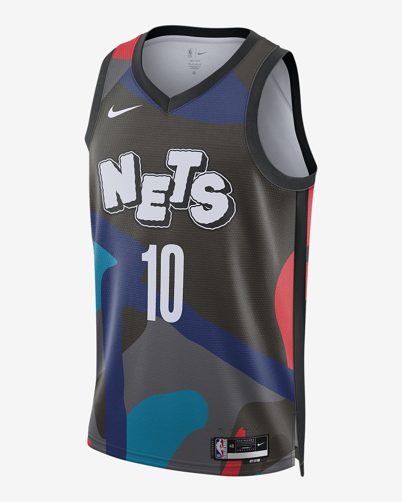 Brooklyn Nets City Edition 2023/24 Men's Nike Dri-FIT NBA Swingman Jersey - Black - 50% Recycled Polyester