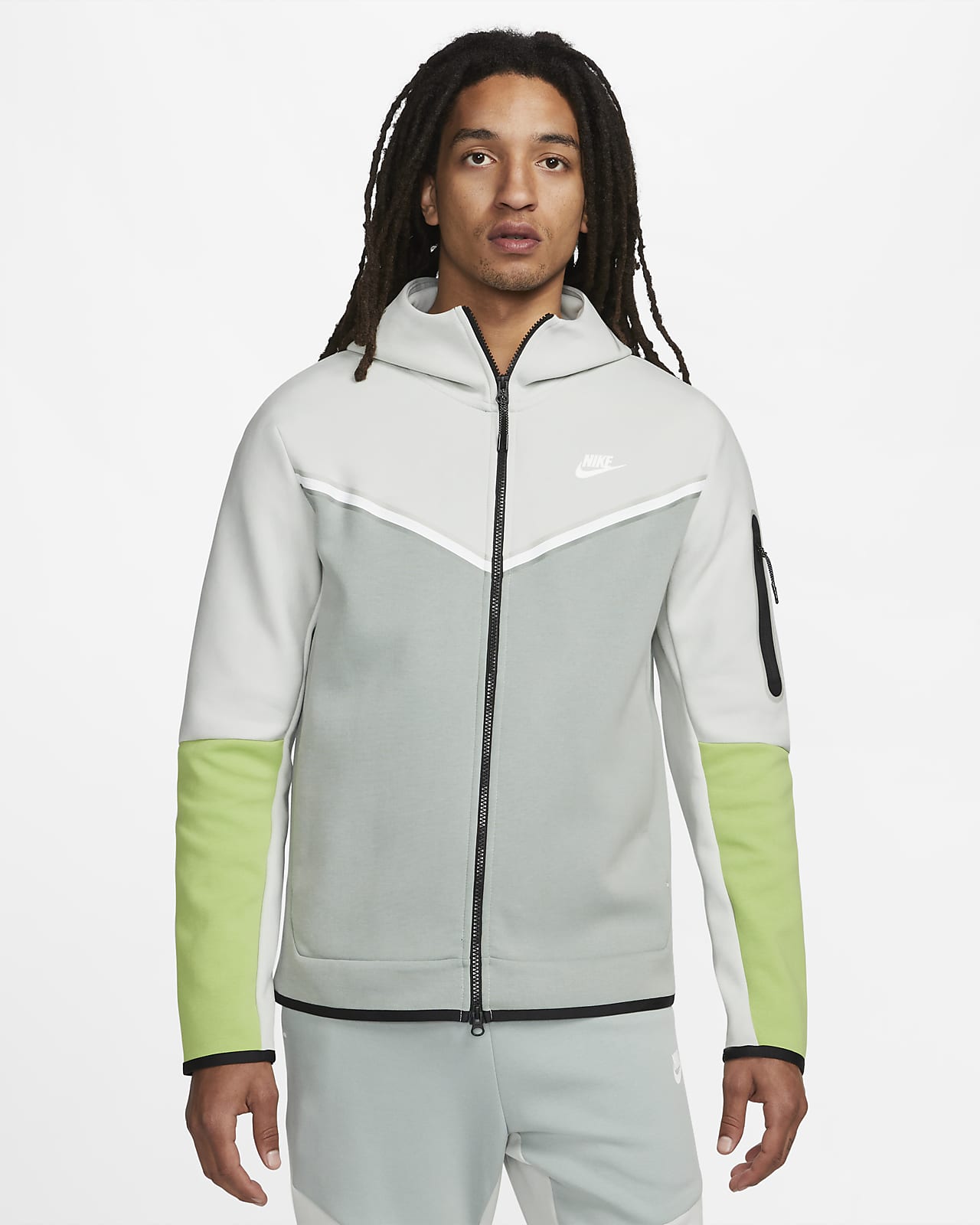 Sudadera Nike Sportswear Tech Fleece Grey/Black Hombre