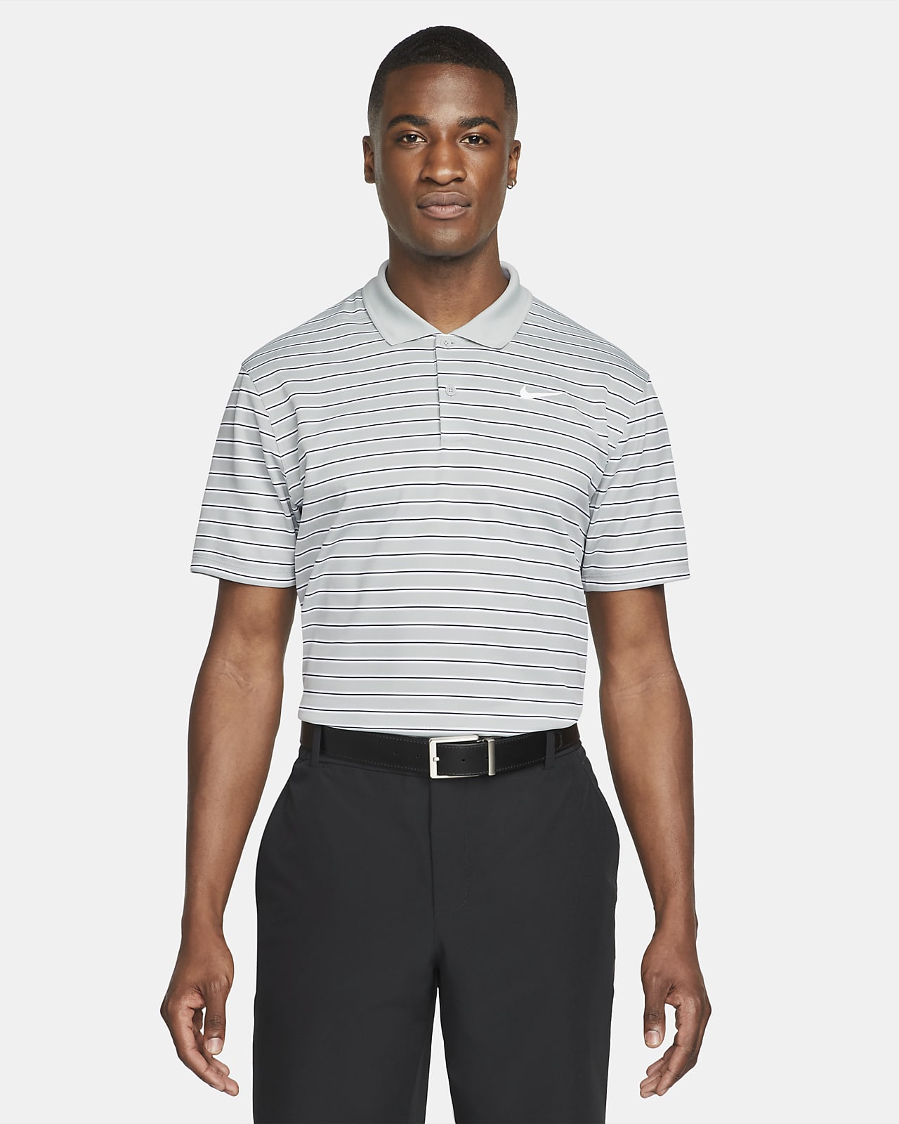 Nike Dri-FIT Victory stripet golfskjorte til herre