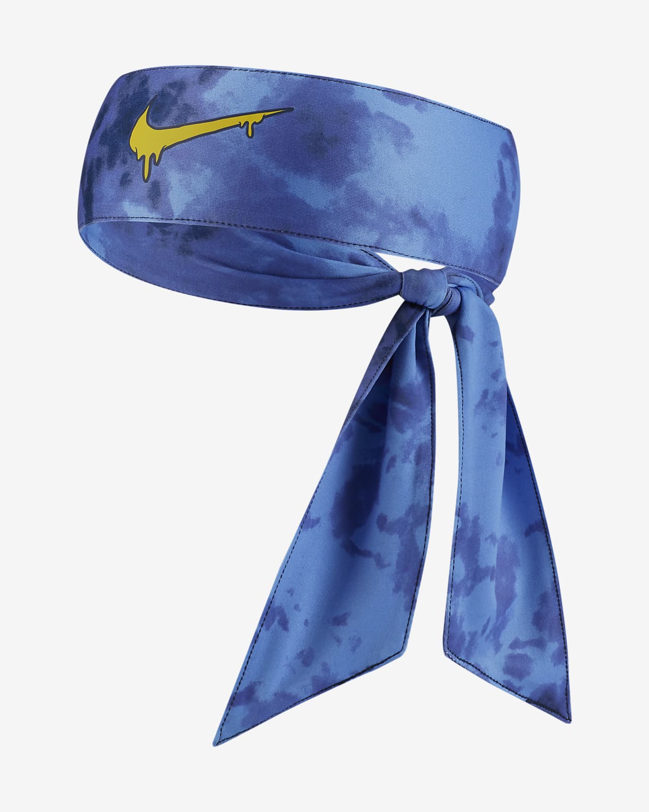 blue nike head tie