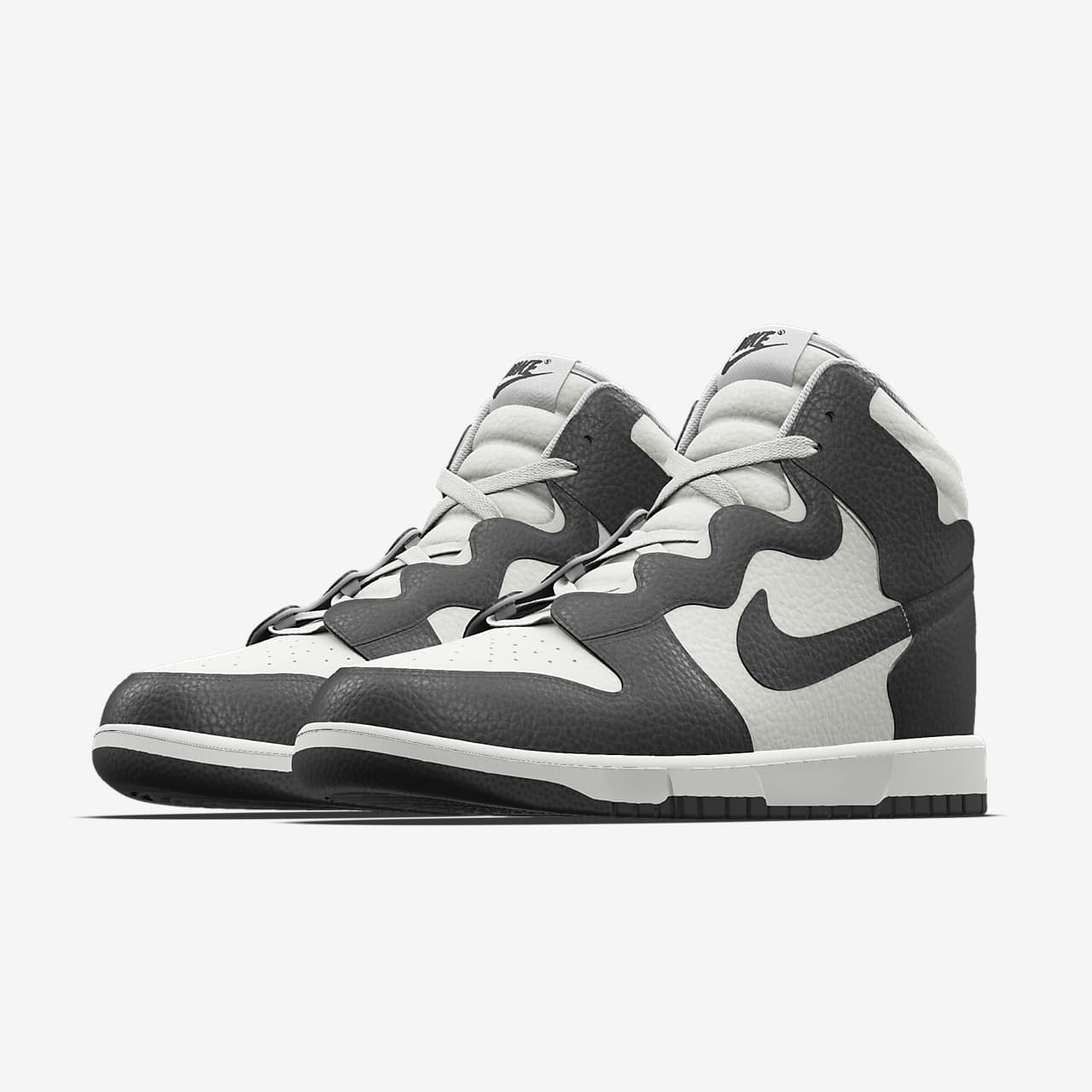 Nike dunk sky sale high zwart wit